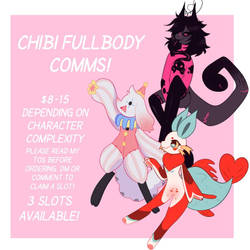 2/3 OPEN | Chibi Fullbody Commissions