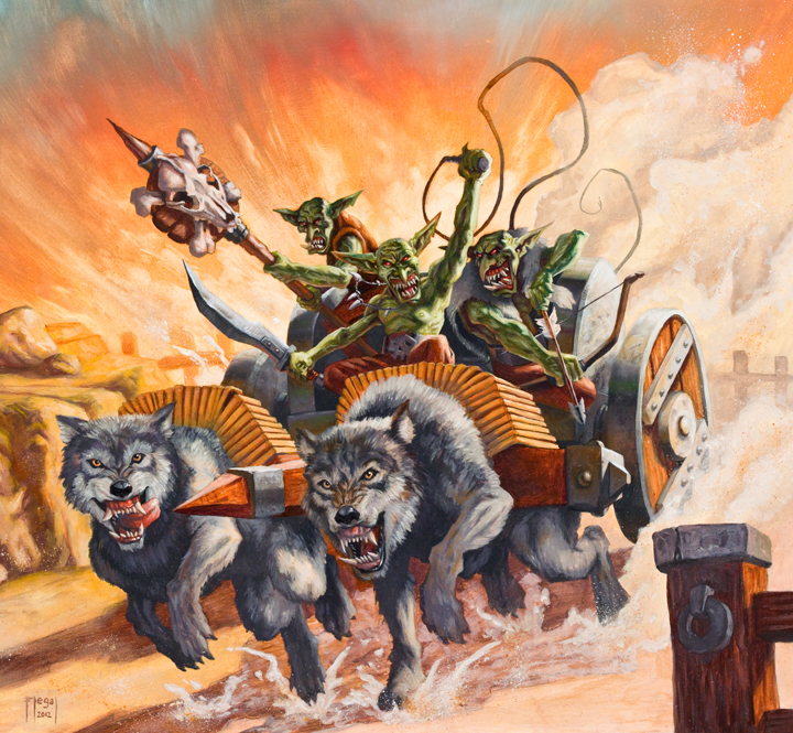 Warhammer Goblin Wolf Chariot