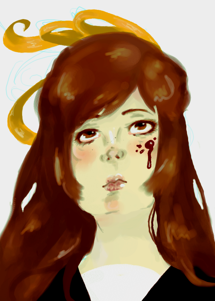 The girl with the yellow ribbon. by CosmicCoffee on DeviantArt