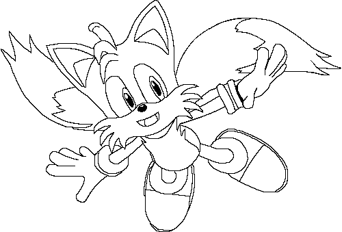 Coloring pages sonic and tails