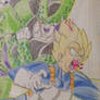 Cell derrota a Vegeta