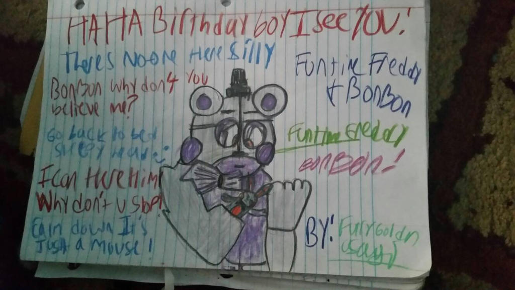 Funtime FREDDY DRAWING