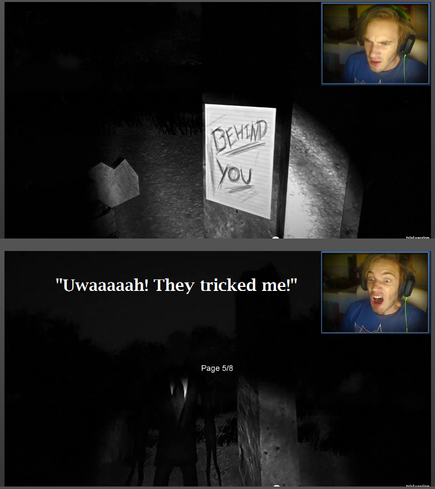 Pewdiepie VS Slender Mod