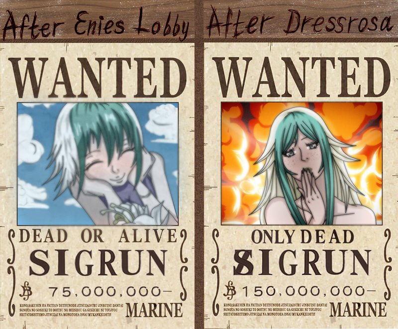 One Piece Oc Sigrun S Wanted Posters By Ayuminoamy On Deviantart One Piece Oc Sigrun S Wanted Posters By Ayuminoamy On Deviantart