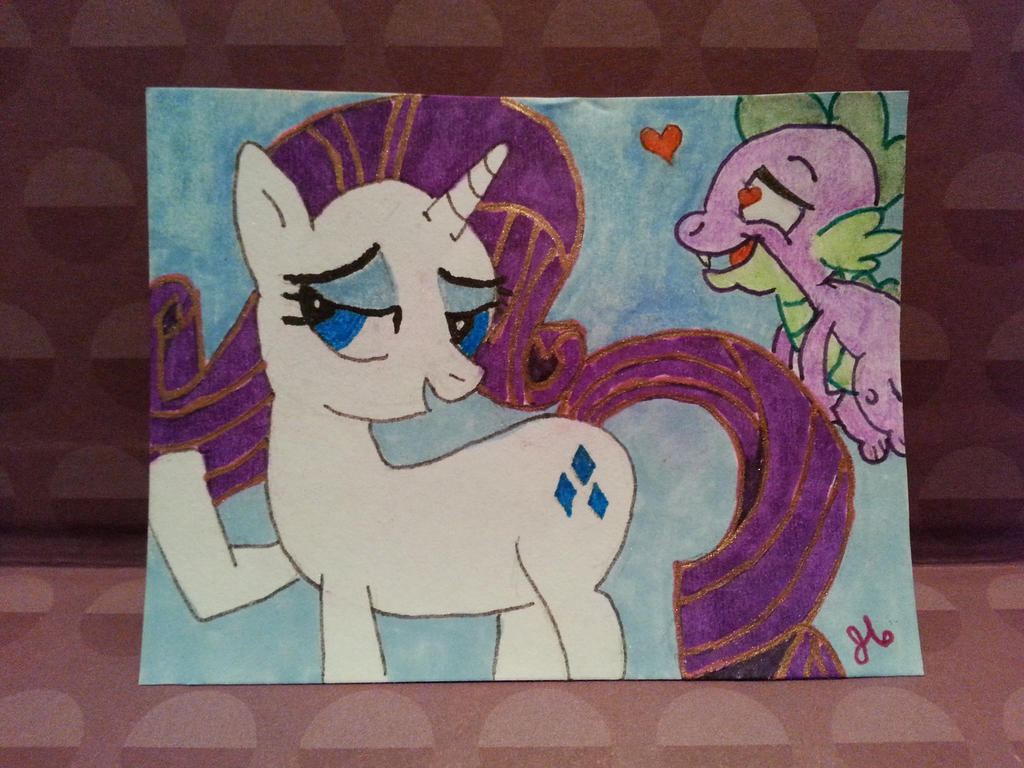 Rarity and Spike by Jhawks523 on DeviantArt