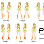 P3 girls' poses DL