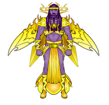 God of Yellow - art trade for Heromachine