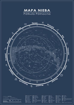 Mapa nieba - plakat