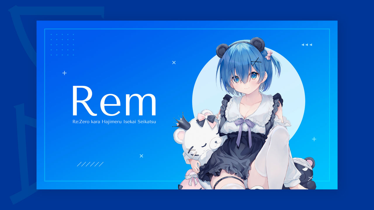 Banner Rèm Banner Rem - ReZero kara Hajimeru Isekai Seikatsu by hilalneet on ...