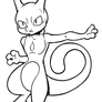 Mewtwo free to use line art!