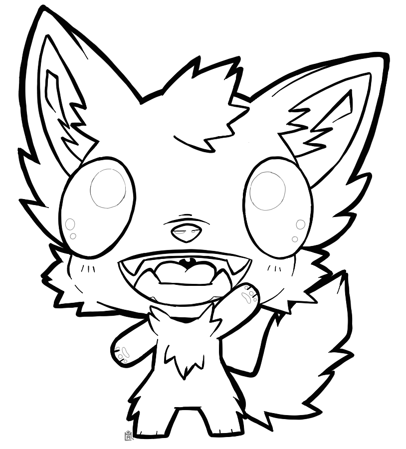 Chibi free to use lineart