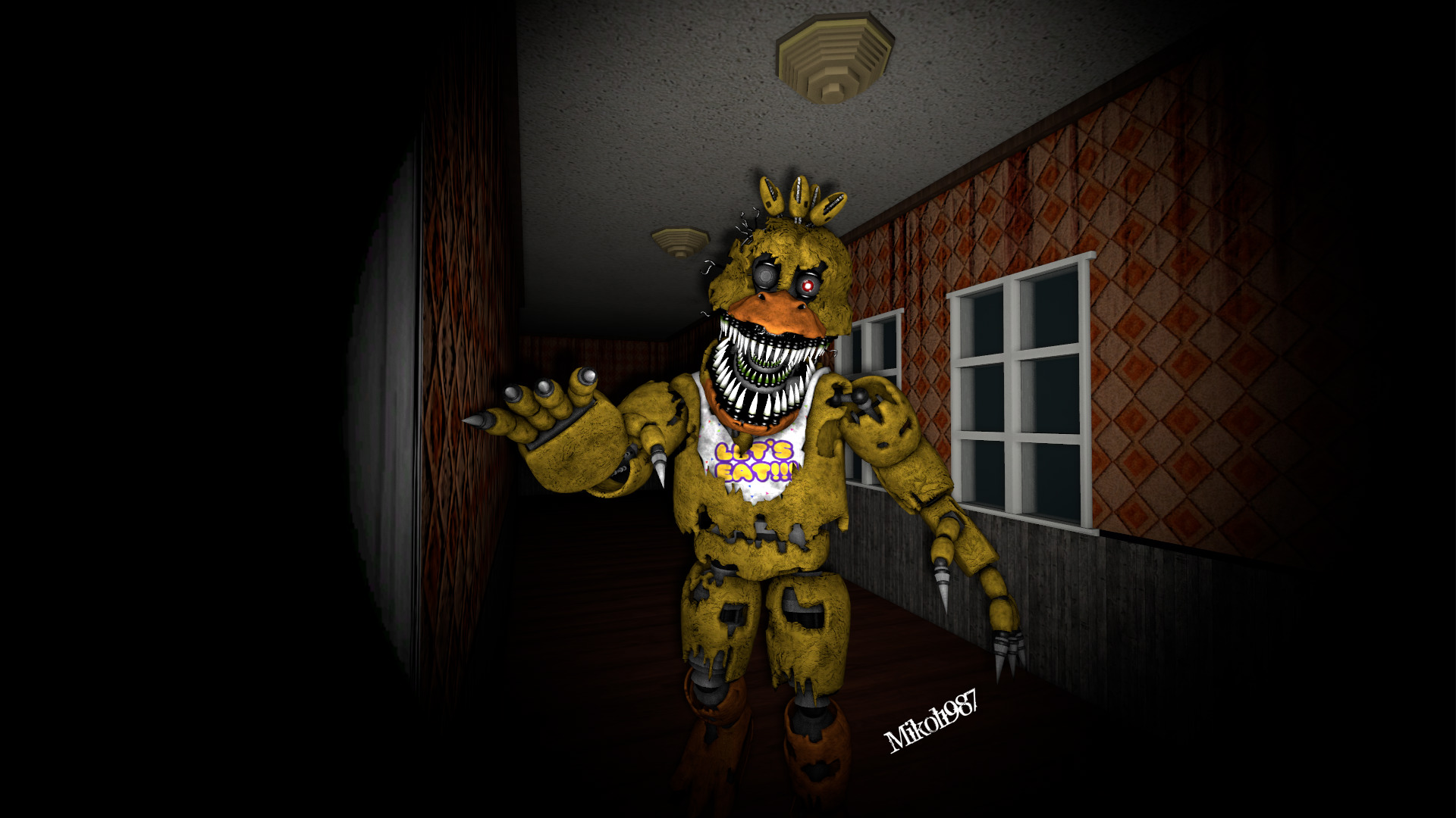 FNAF - Chica Nightmare (FNAF1) + Video by Christian2099 on DeviantArt