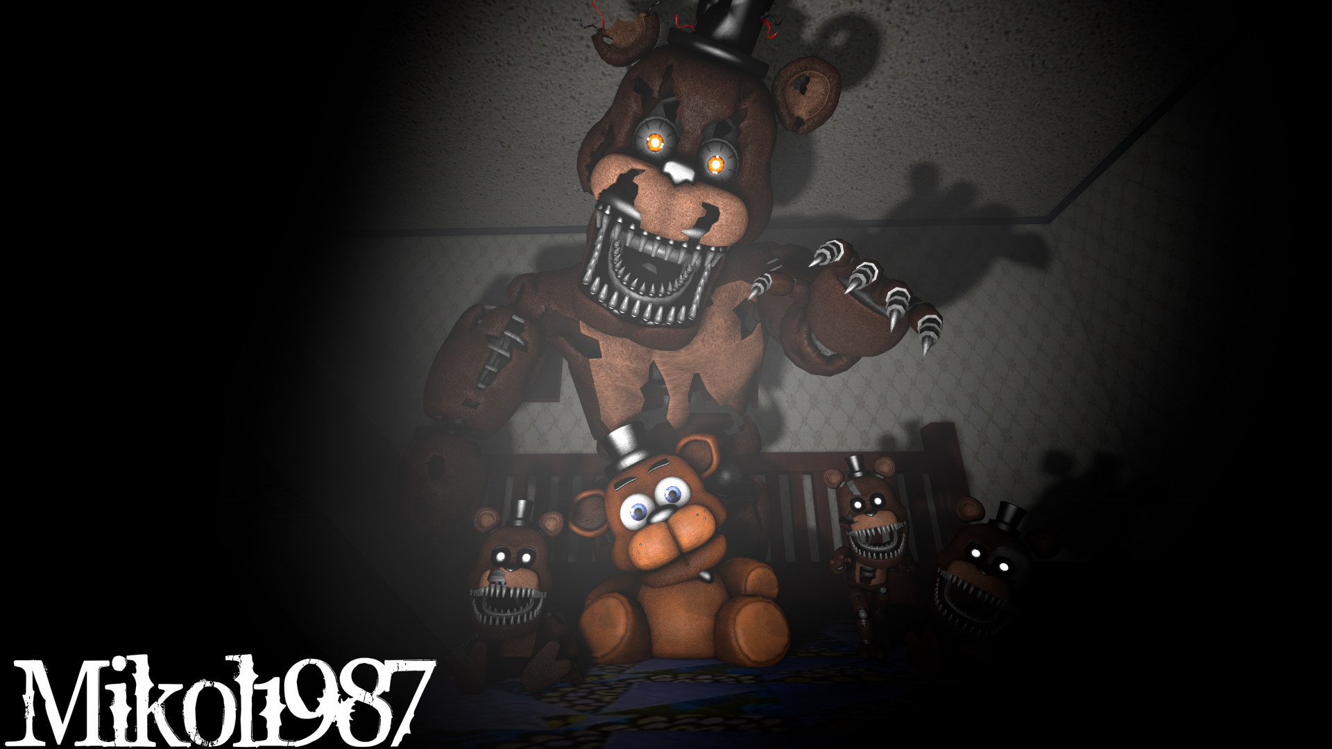 SFM FNAF) Nightmare Fredbear Poster by Mystic7MC on DeviantArt