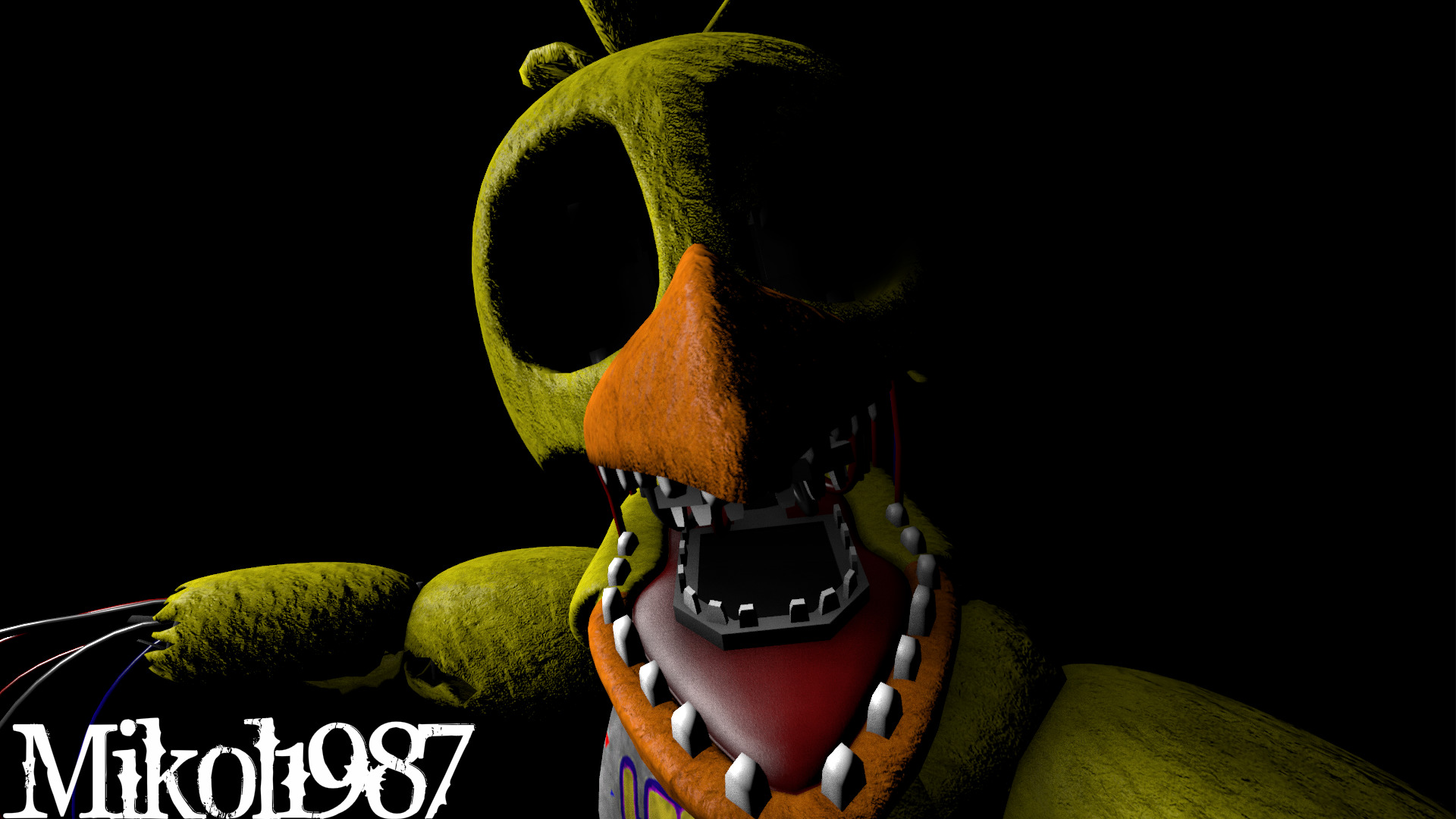 Withered Chica 👍 - 3D model by fnaf fan (@lysenkooleksandr69) [293194d]