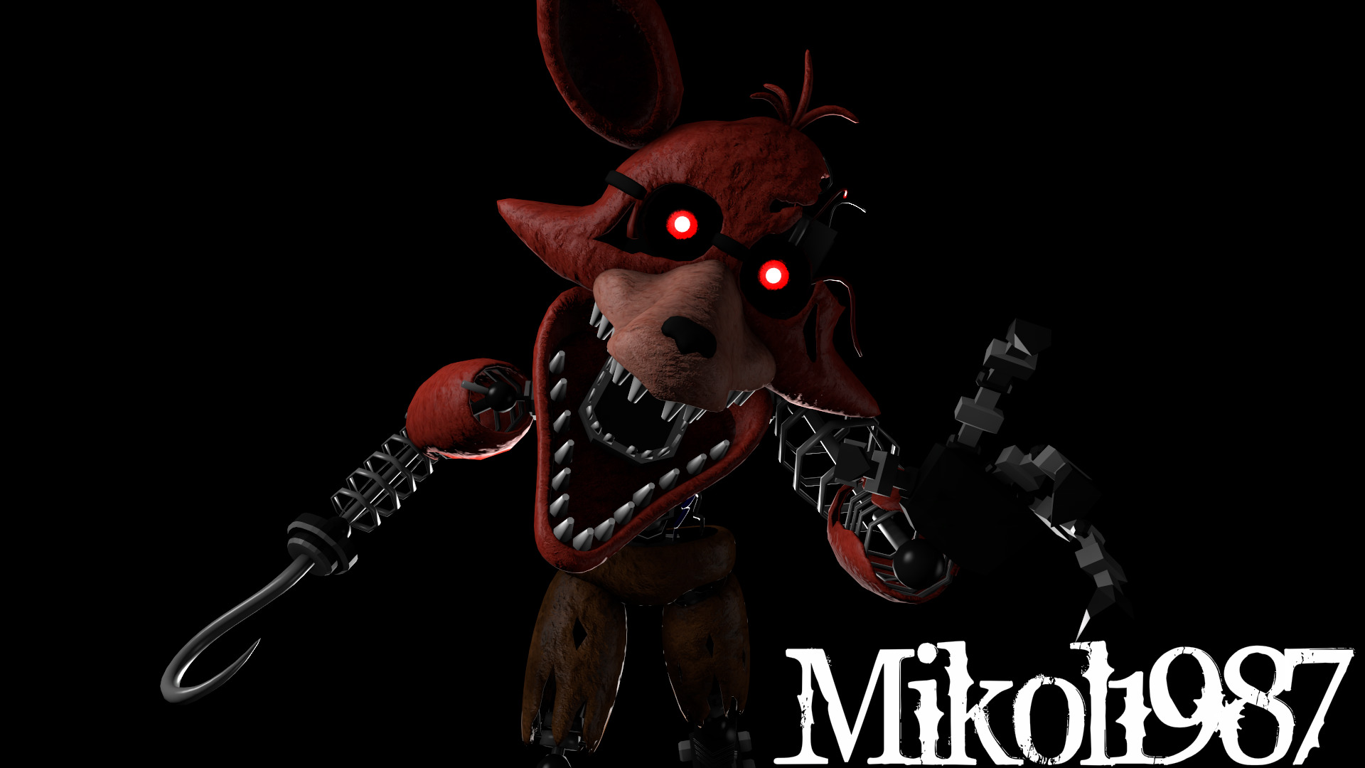 FNaF BLENDER: Withered Foxy by Mikol1987 on DeviantArt