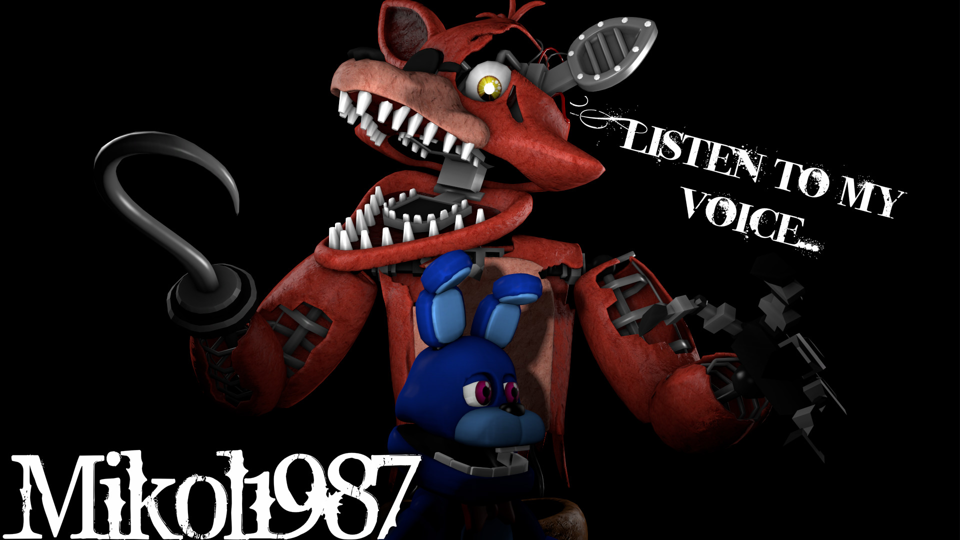 FNaF BLENDER: Withered Foxy by Mikol1987 on DeviantArt