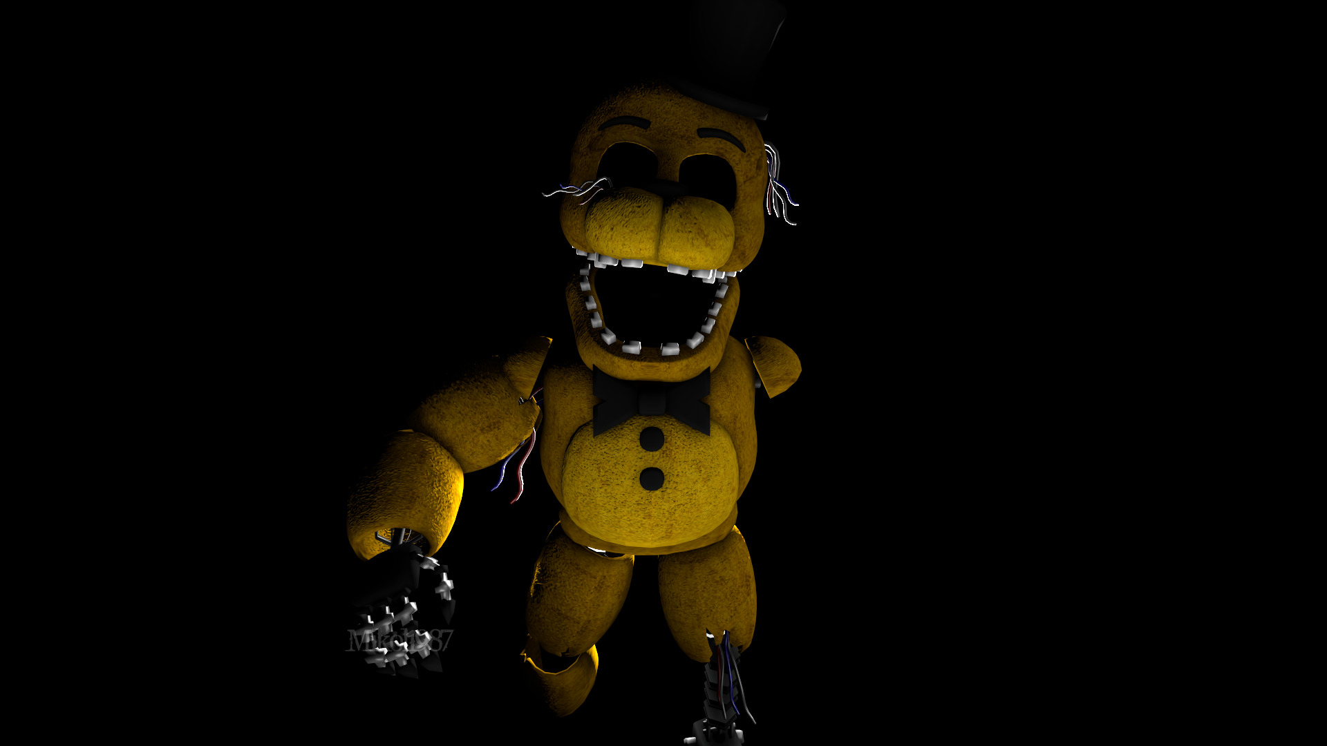 ignited shadow freddy and ignited golden Freddy from the joy of creation  wiki : r/The8BitRyanReddit