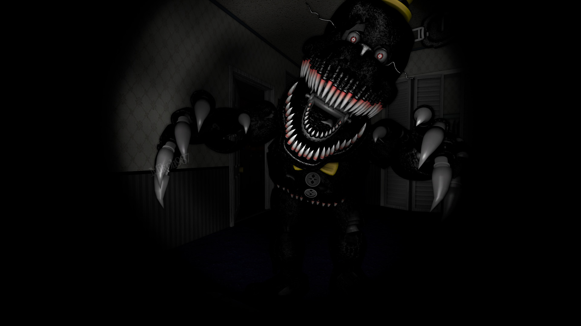 FNaF BLENDER: Nightmare Fredbear by Mikol1987 on DeviantArt