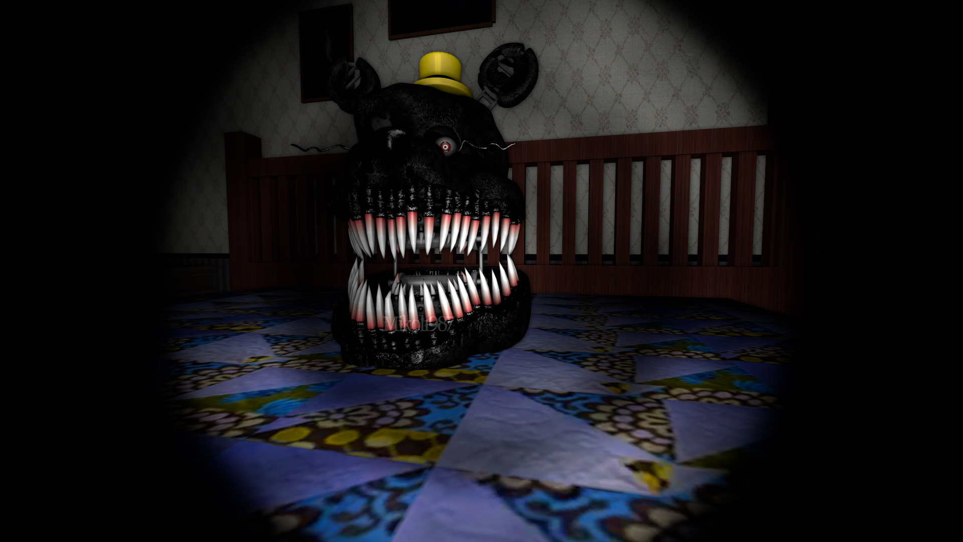 FNaF BLENDER: Nightmare Fredbear by Mikol1987 on DeviantArt