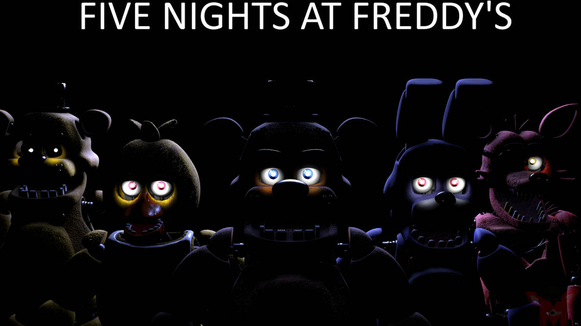 Freddy s музыка. ФНАФ обои на стену. Экран ФНАФ. ФНАФ 1 персонажи. Картинки ФНАФ.