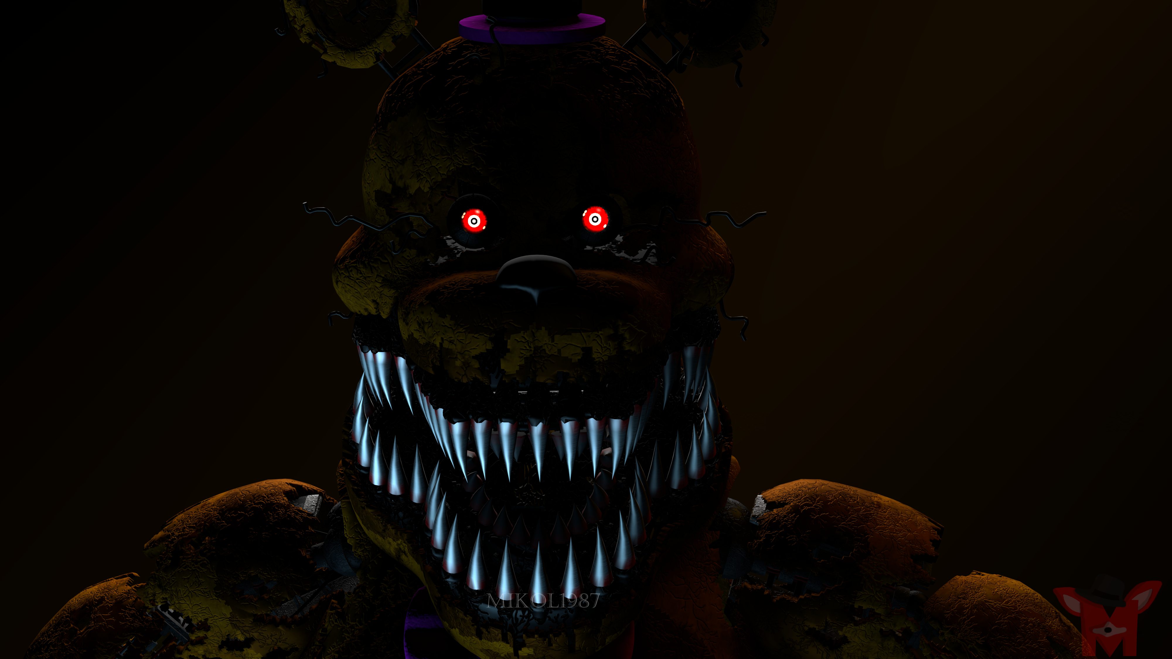 FNaF BLENDER: Nightmare Fredbear by Mikol1987 on DeviantArt