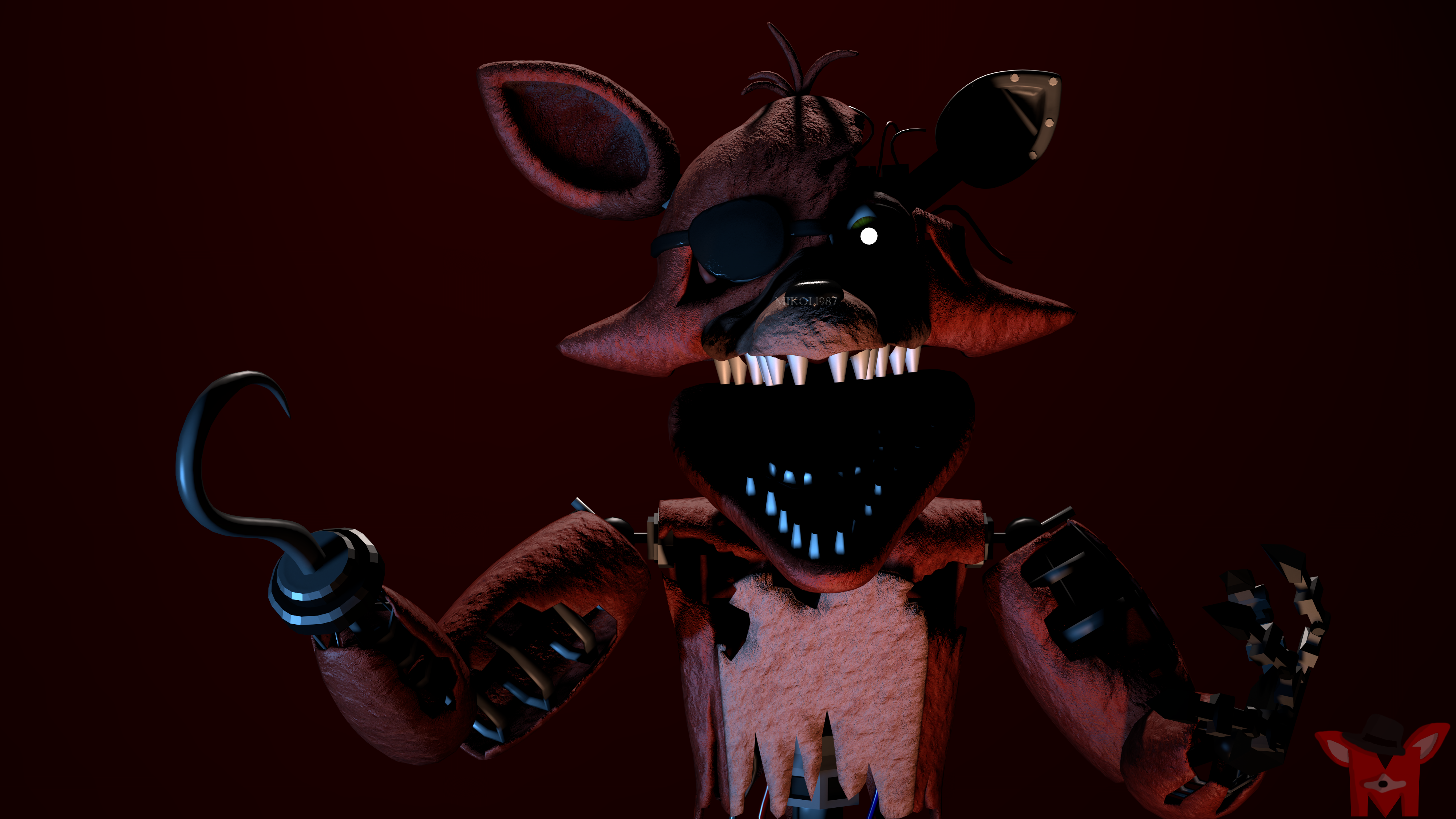 SFM FNAF) Withered Foxy Jumpscare by PsychoticFoxDA on DeviantArt