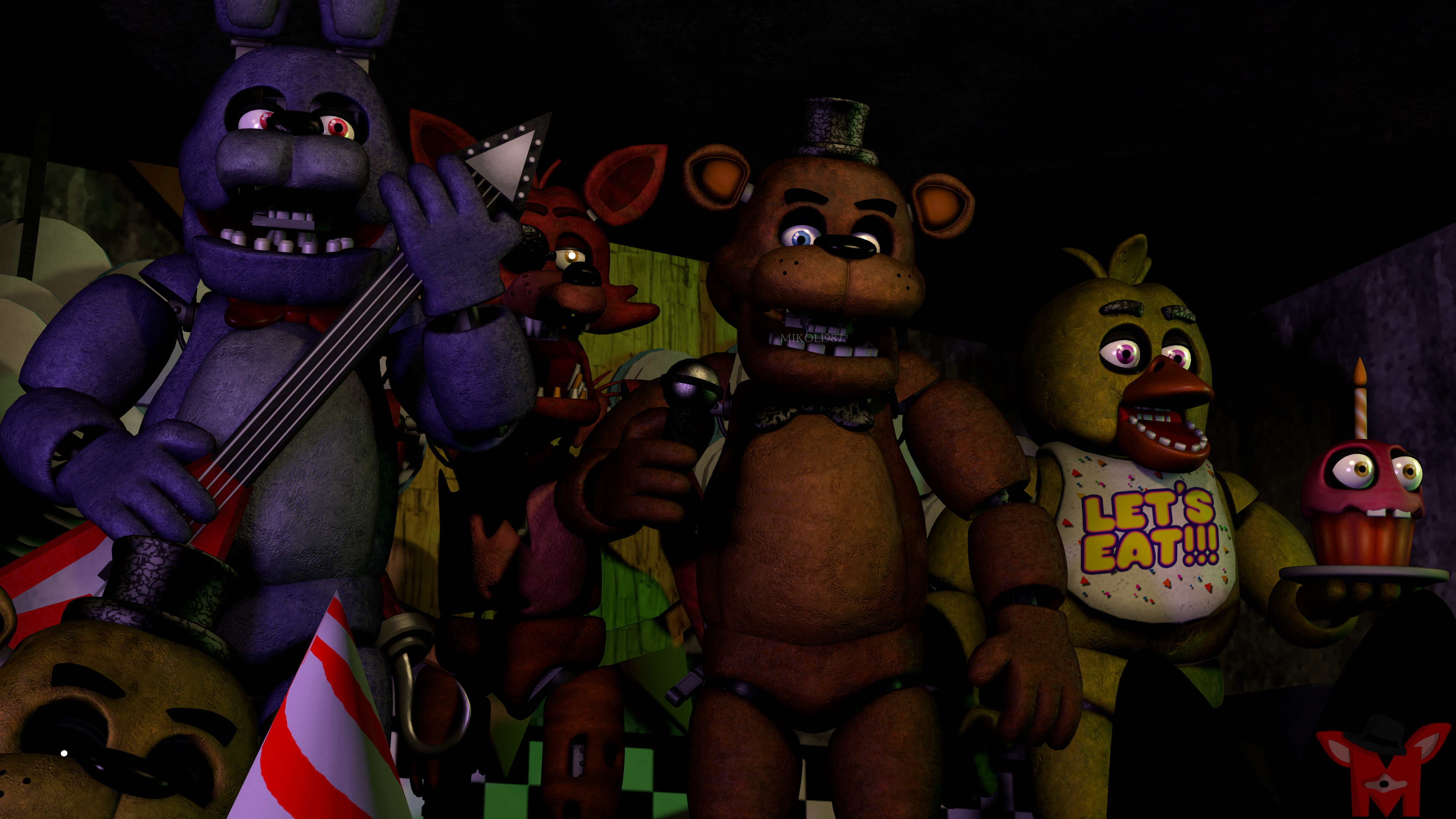 Sfm Ucn Fnaf 1 Animatronics by sebastian712 on DeviantArt