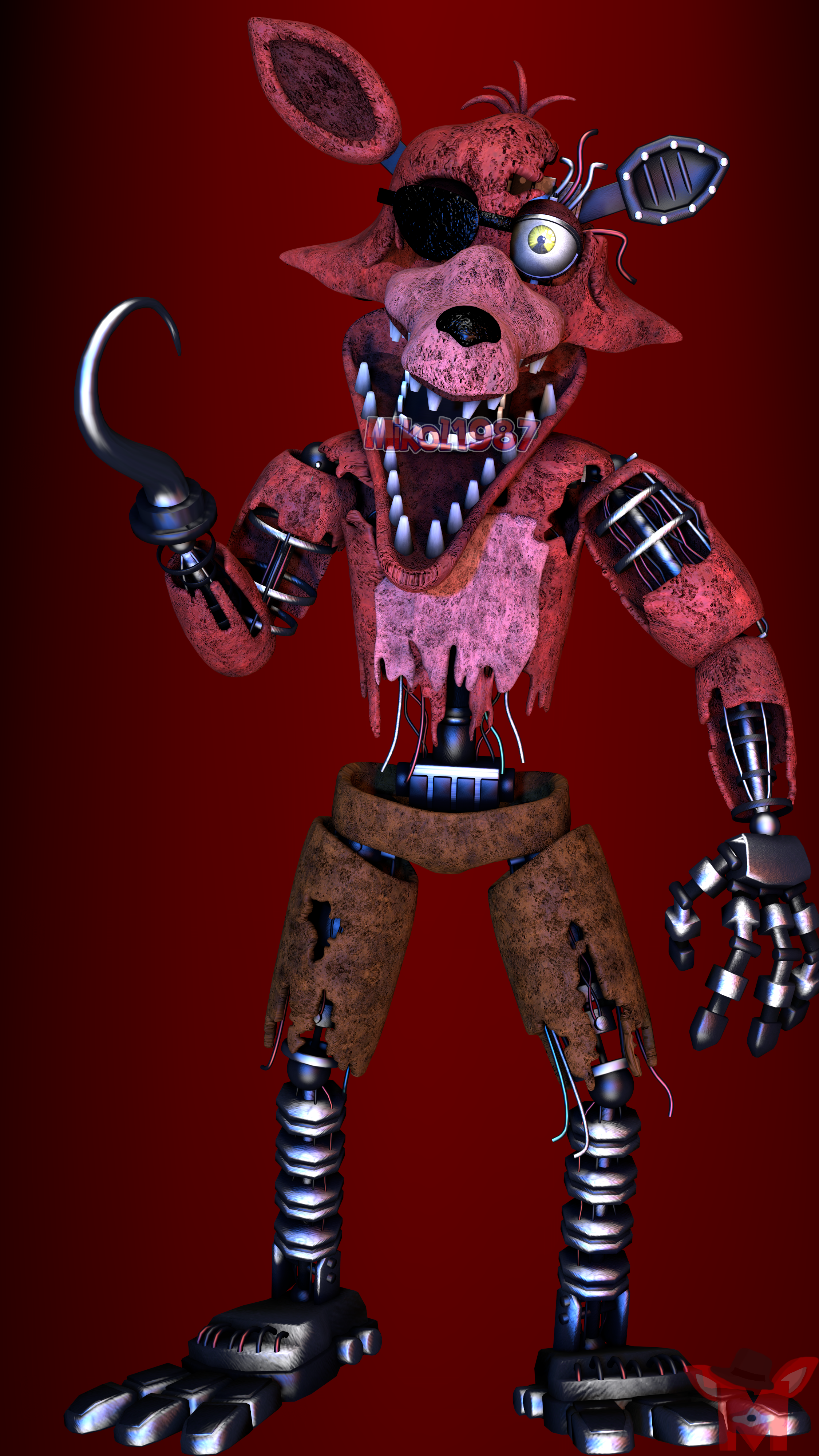 FNaF SFM: Withered Foxy by Mikol1987 on DeviantArt