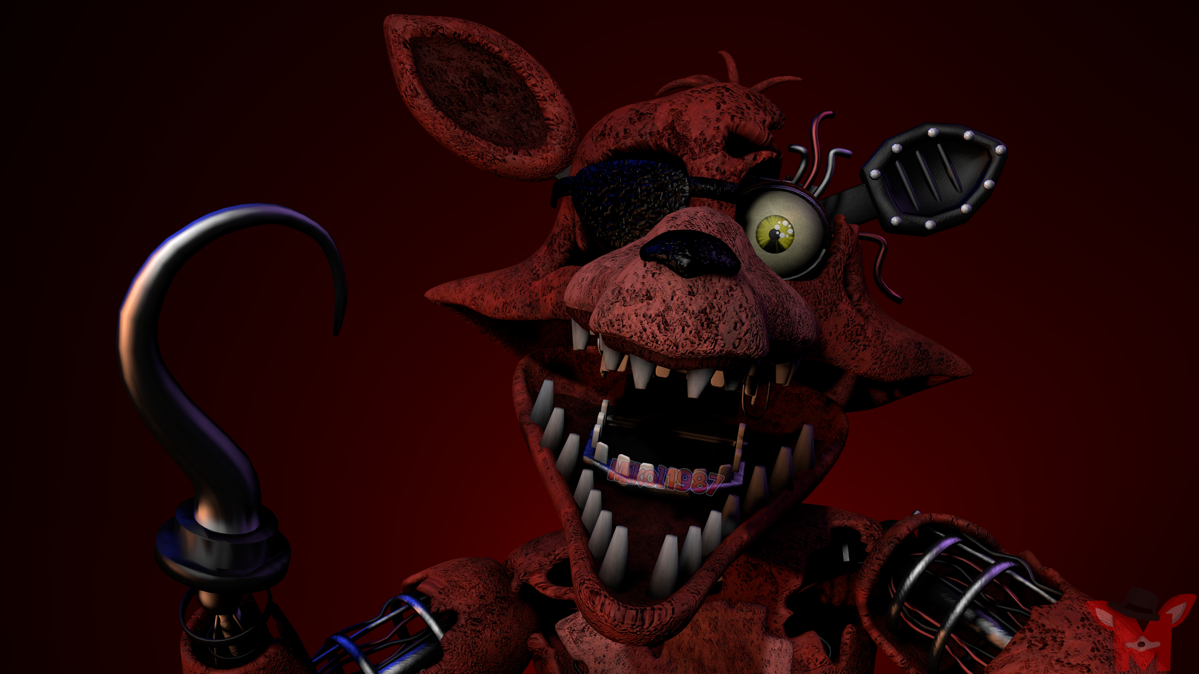 FNaF BLENDER: Withered Foxy by Mikol1987 on DeviantArt