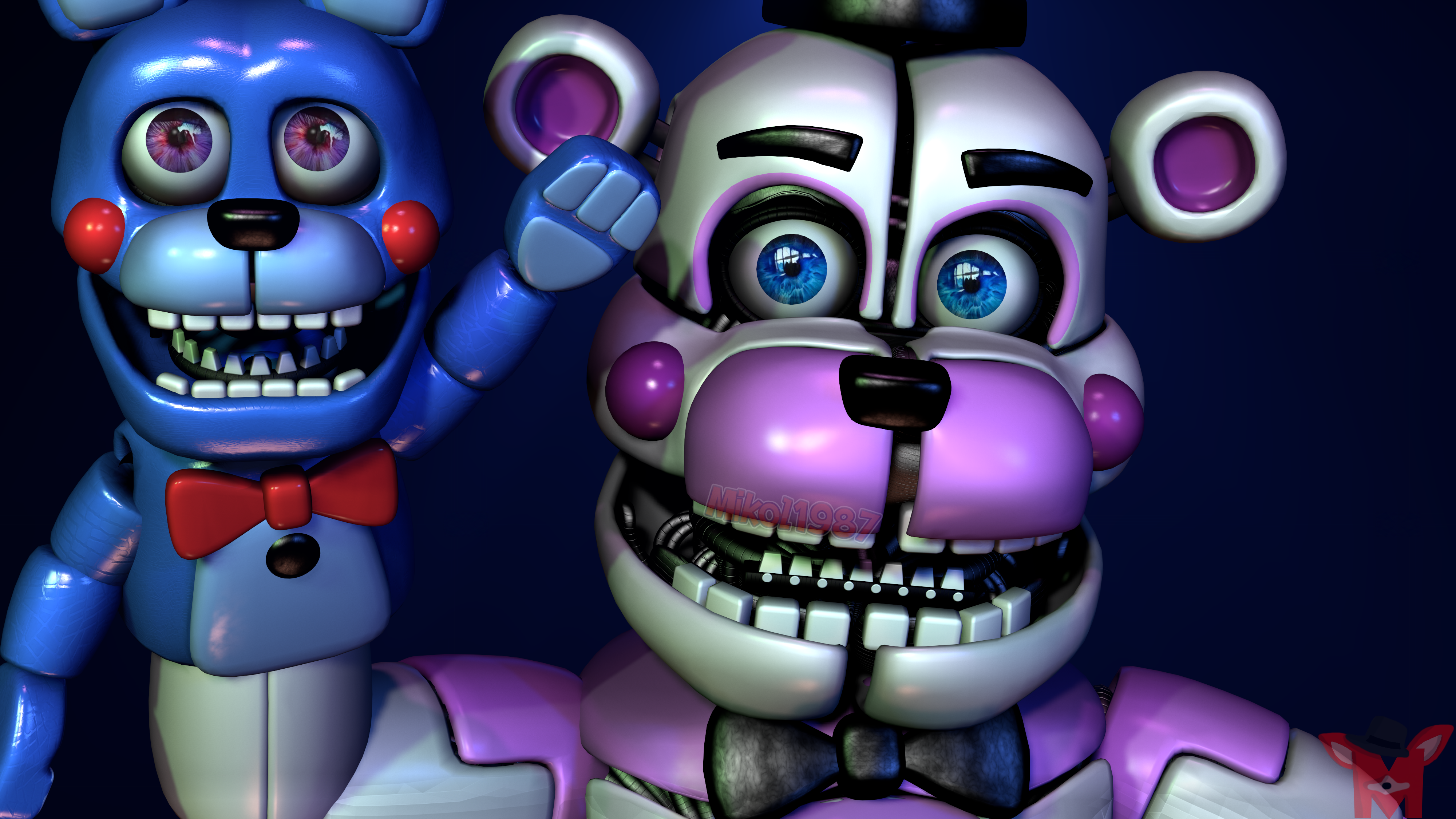 FNaF SFM: Funtime Freddy and BonBon REMAKE.