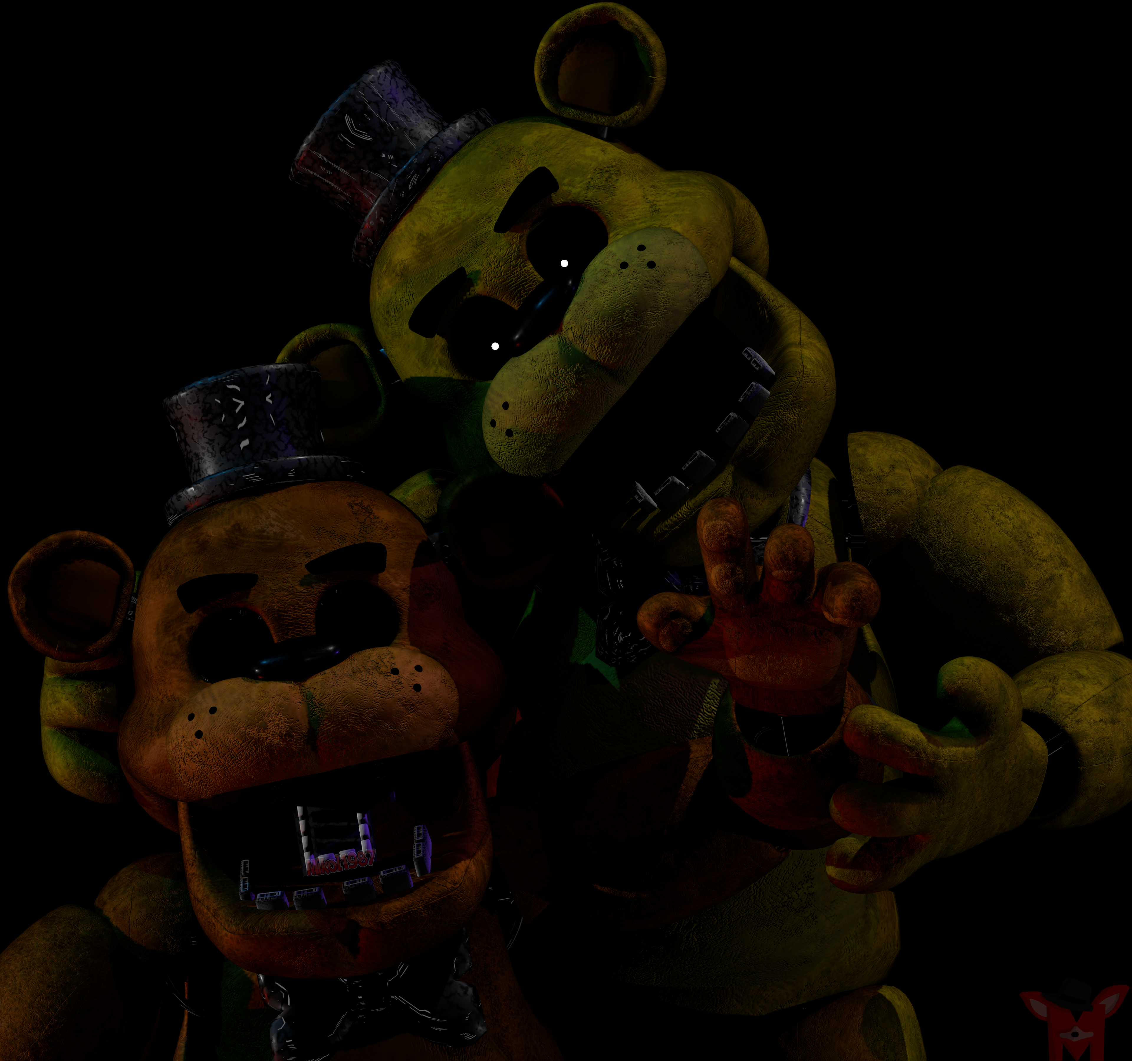 FNaF BLENDER: Nightmare Fredbear by Mikol1987 on DeviantArt