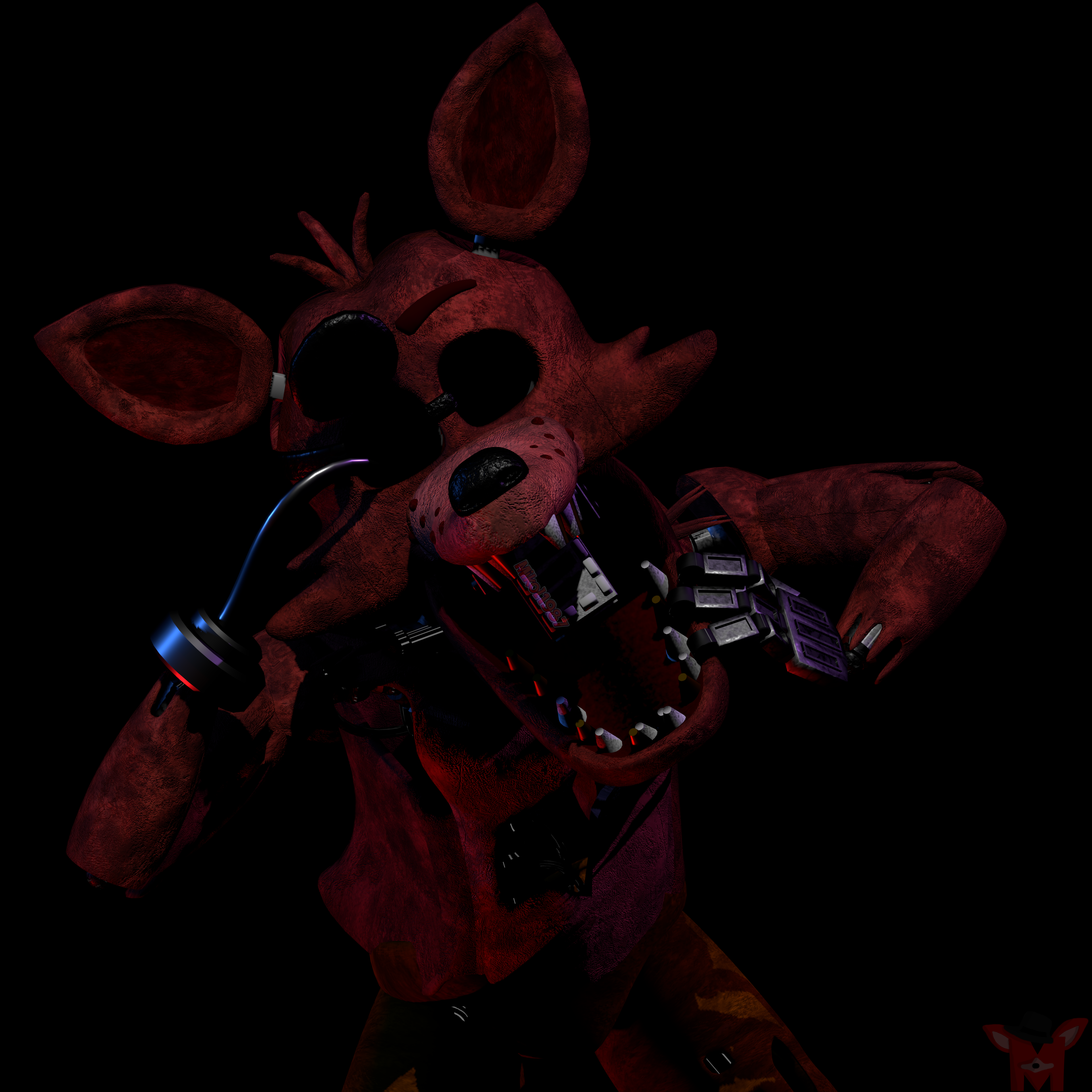 BLENDER FNAF] Withered chica custom night by springyt on DeviantArt