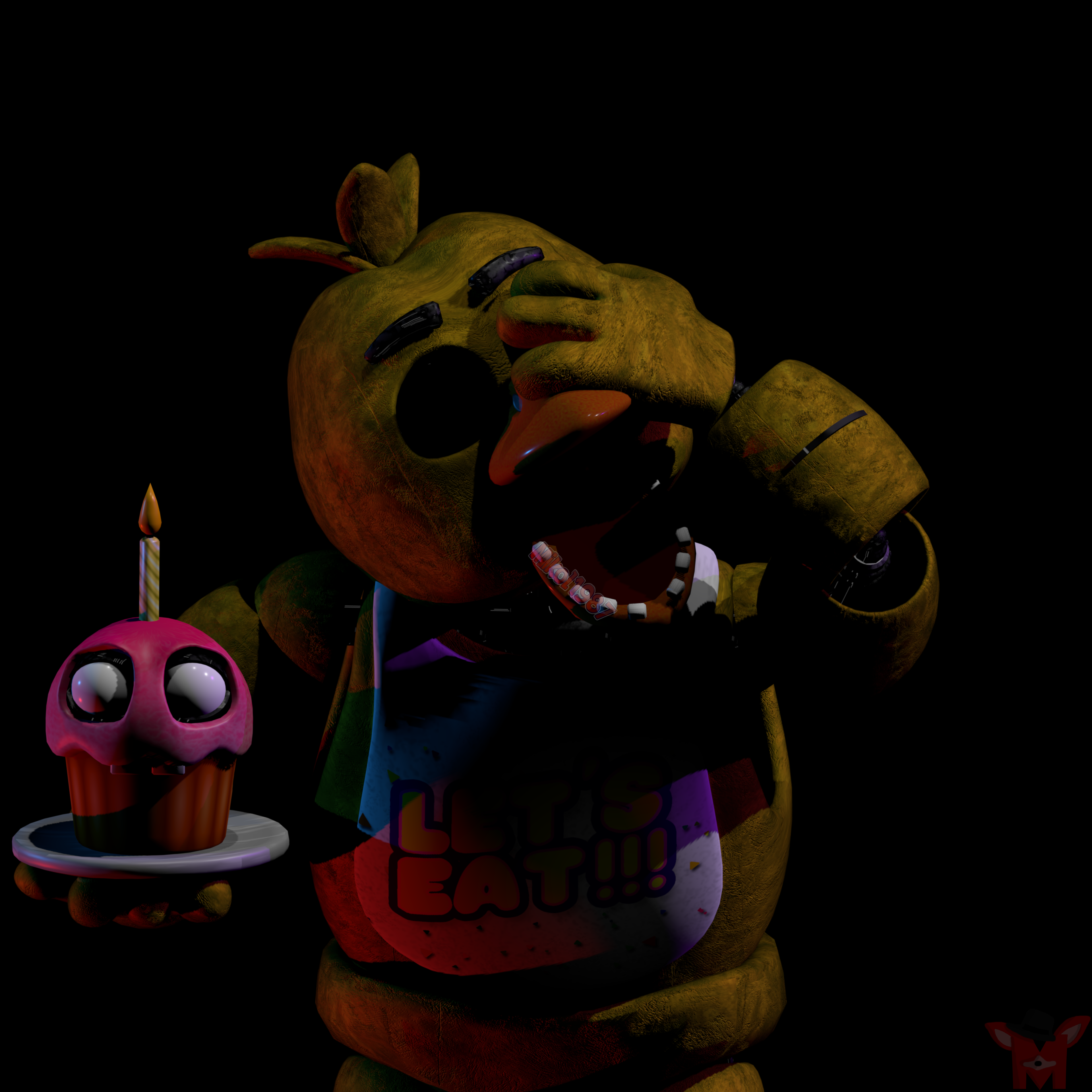 Withered Chica [REMAKE] by Spring-o-bonnie on DeviantArt