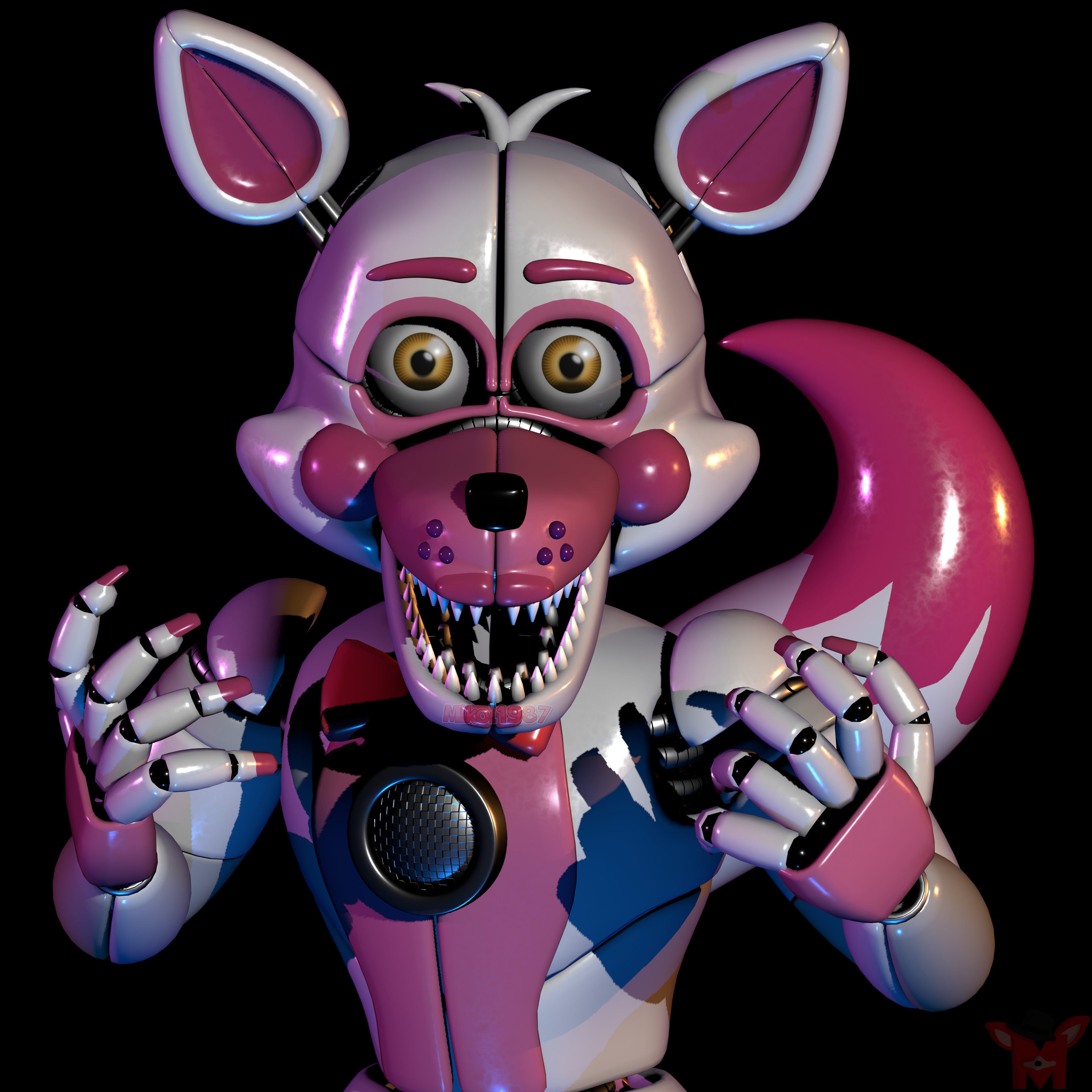 SmutBase • Funtime Foxy FNAF v1.00 (Blender 2.93.1) [SpaceBaron]