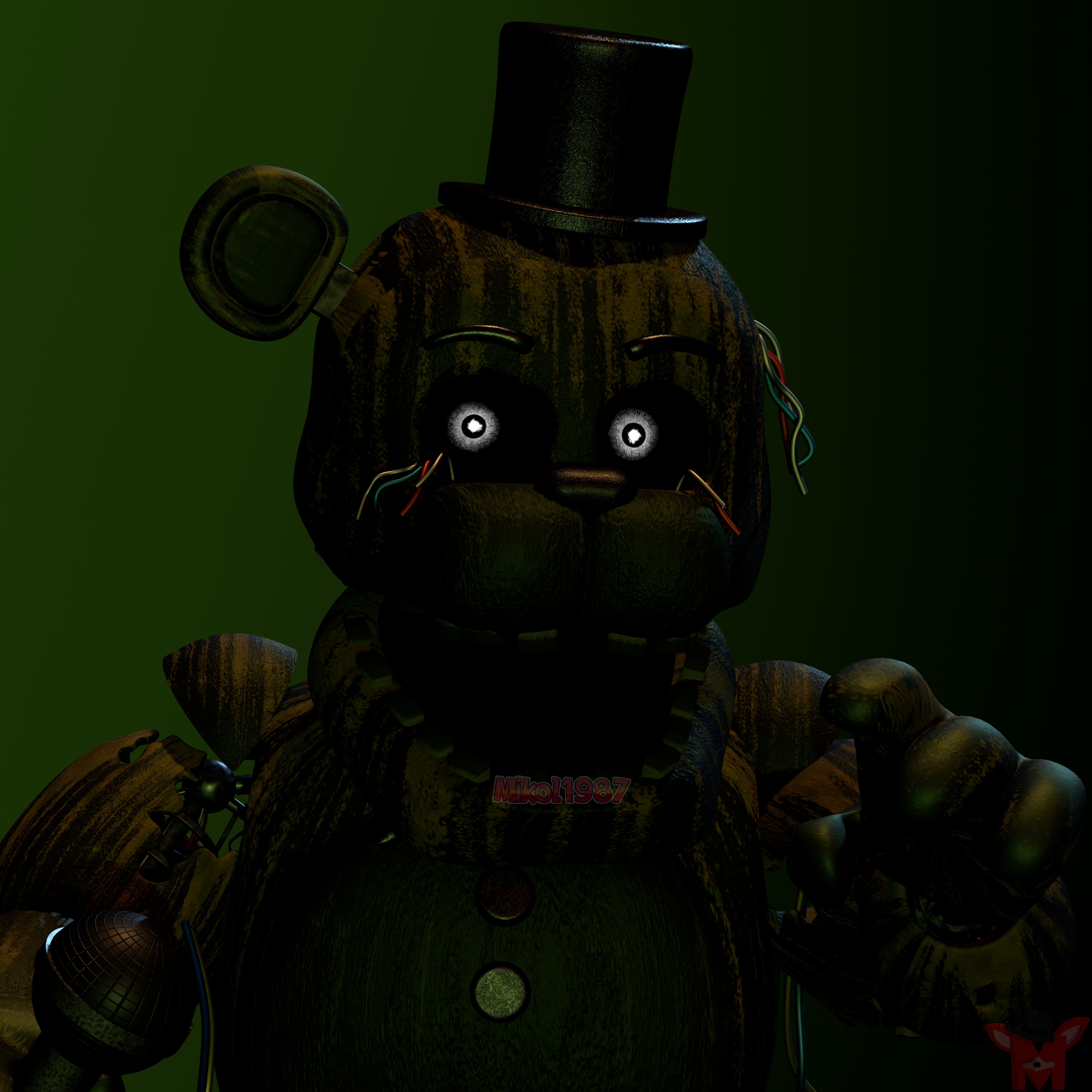 Nightmare Phamtom Freddy in FNaF 3! by RealZBonnieXD on DeviantArt