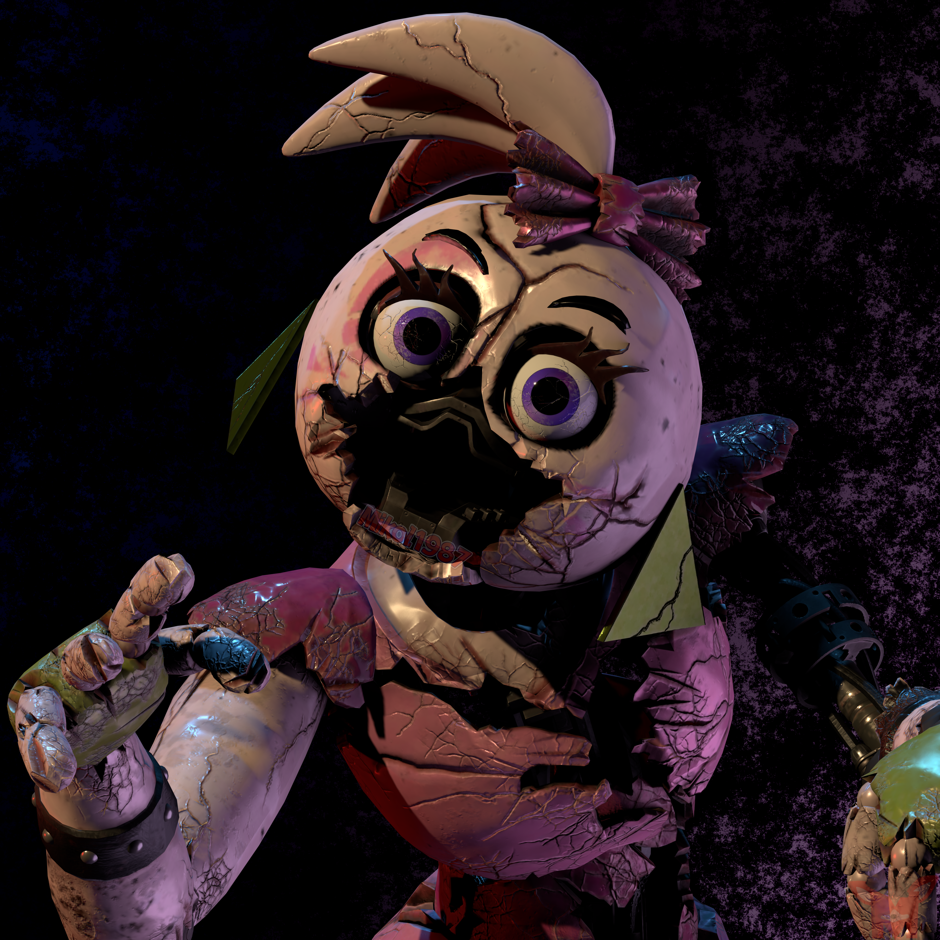 FNaF BLENDER: Nightmare Chica by Mikol1987 on DeviantArt