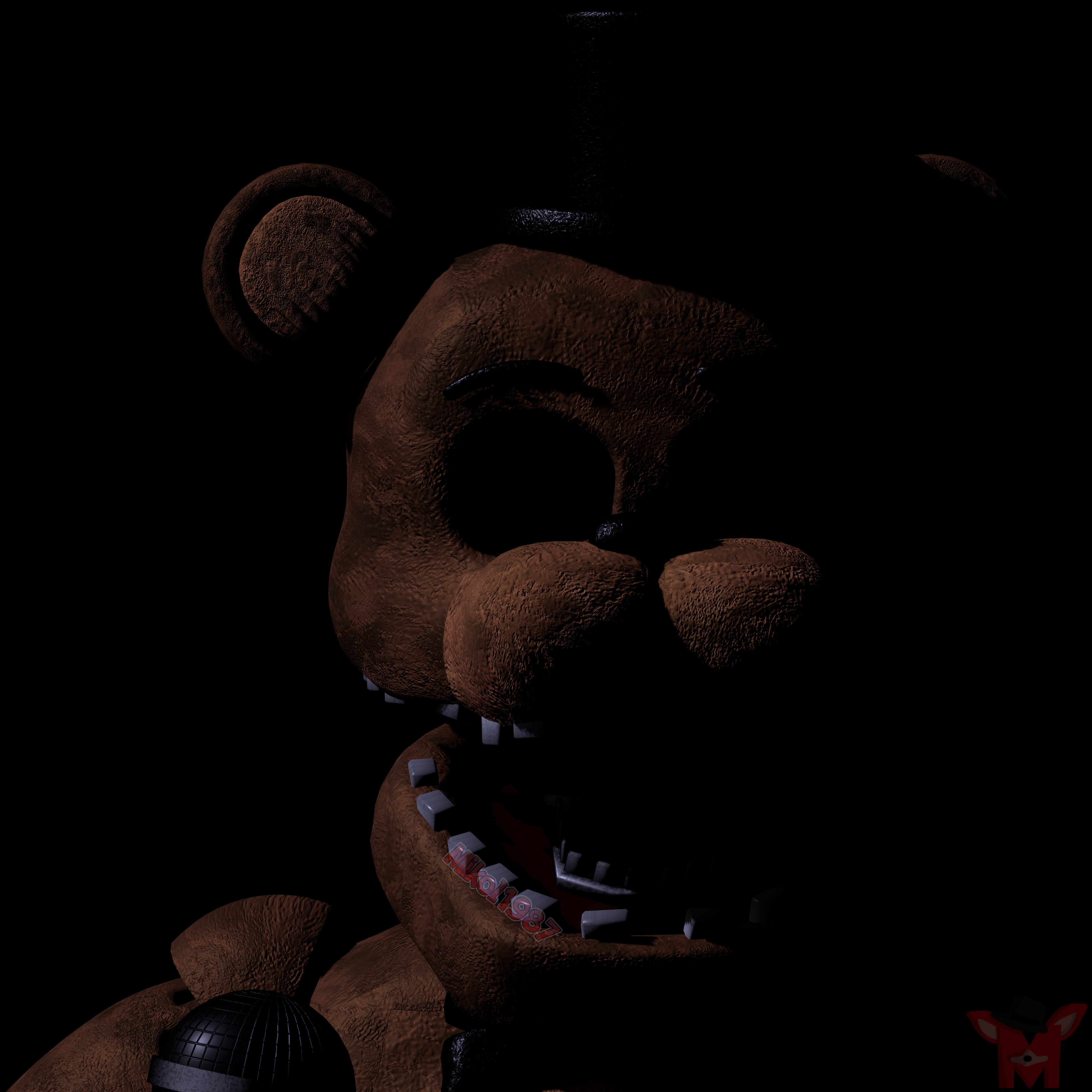 Blender Fnaf 2) Shadow Freddy Render by xXMrTrapXx on DeviantArt