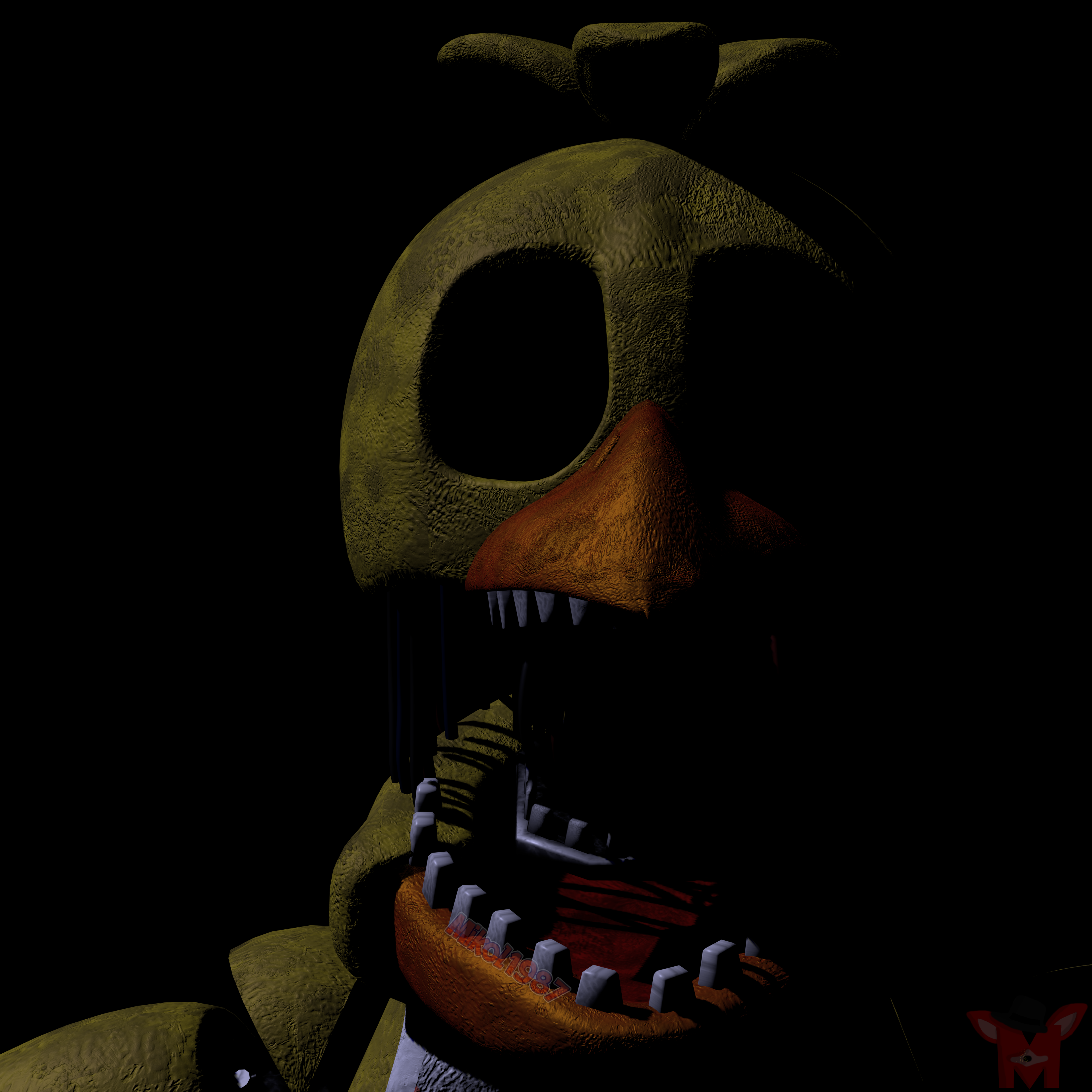 Withered Chica By Mistberg - Download Free 3D model by Perry27 (@Perry27)  [8387345]