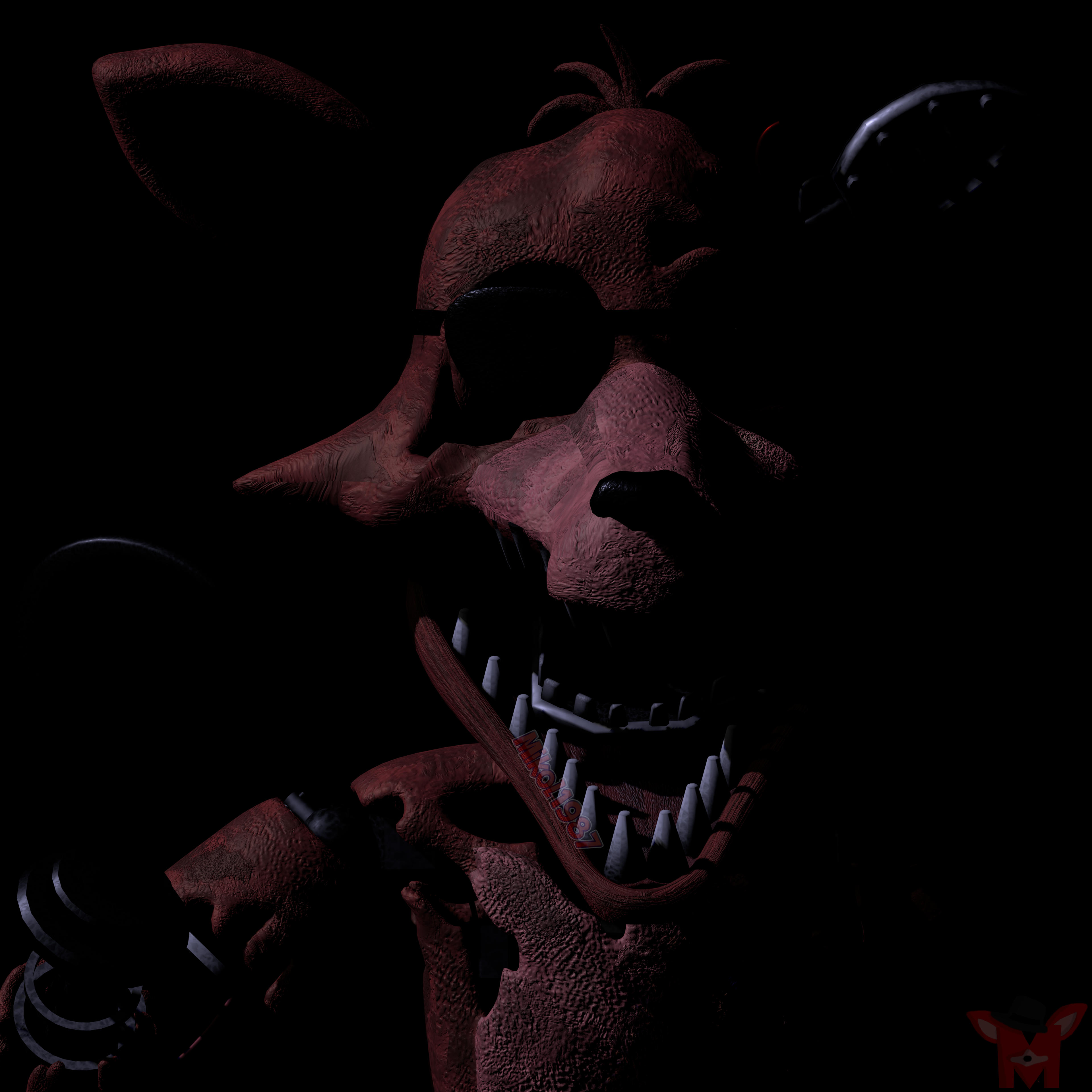 BLENDER/FNAF] Withered Foxy Jumpscare by Spring-o-bonnie on DeviantArt