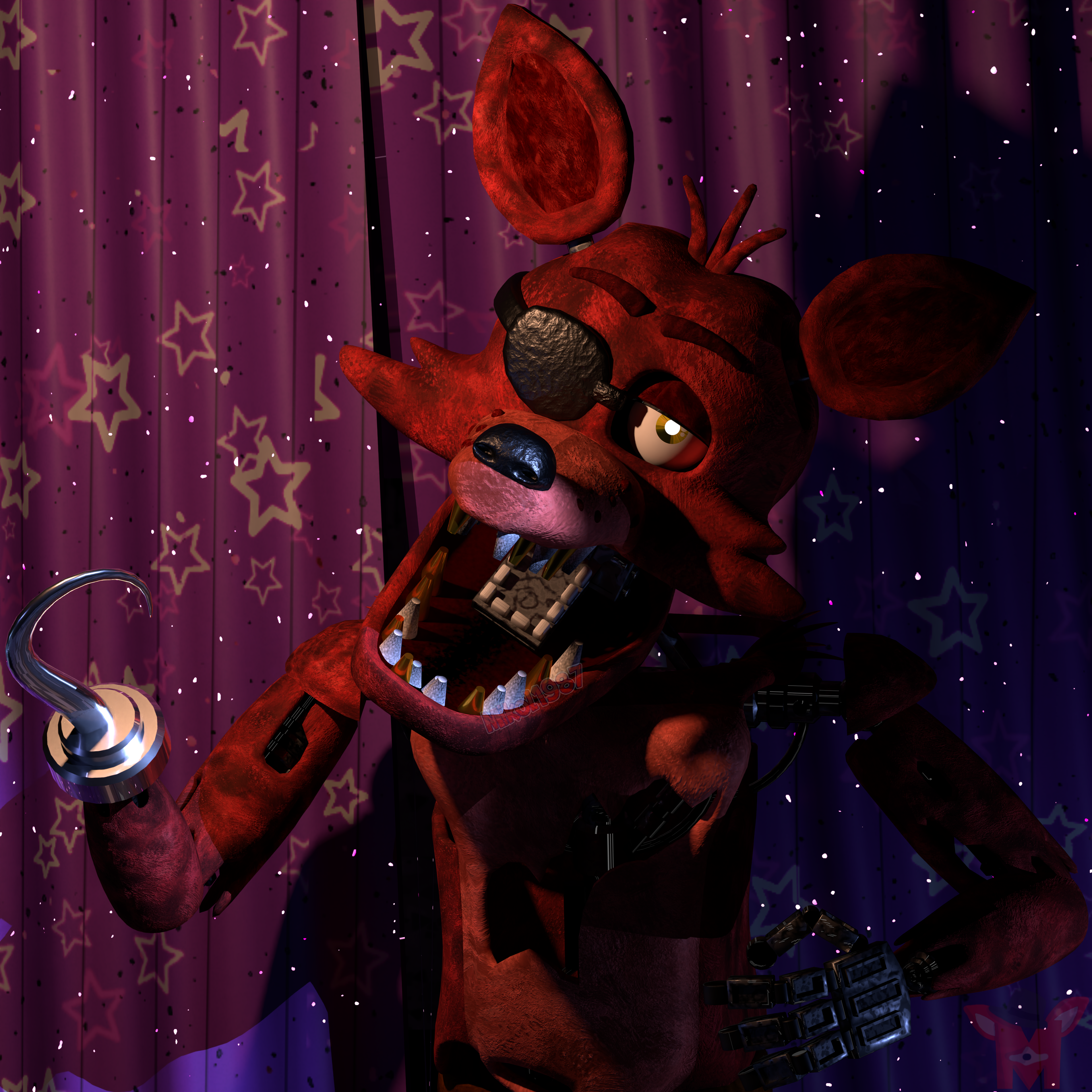 Foxy The Pirate Fox (FNaF 1) Movieclip