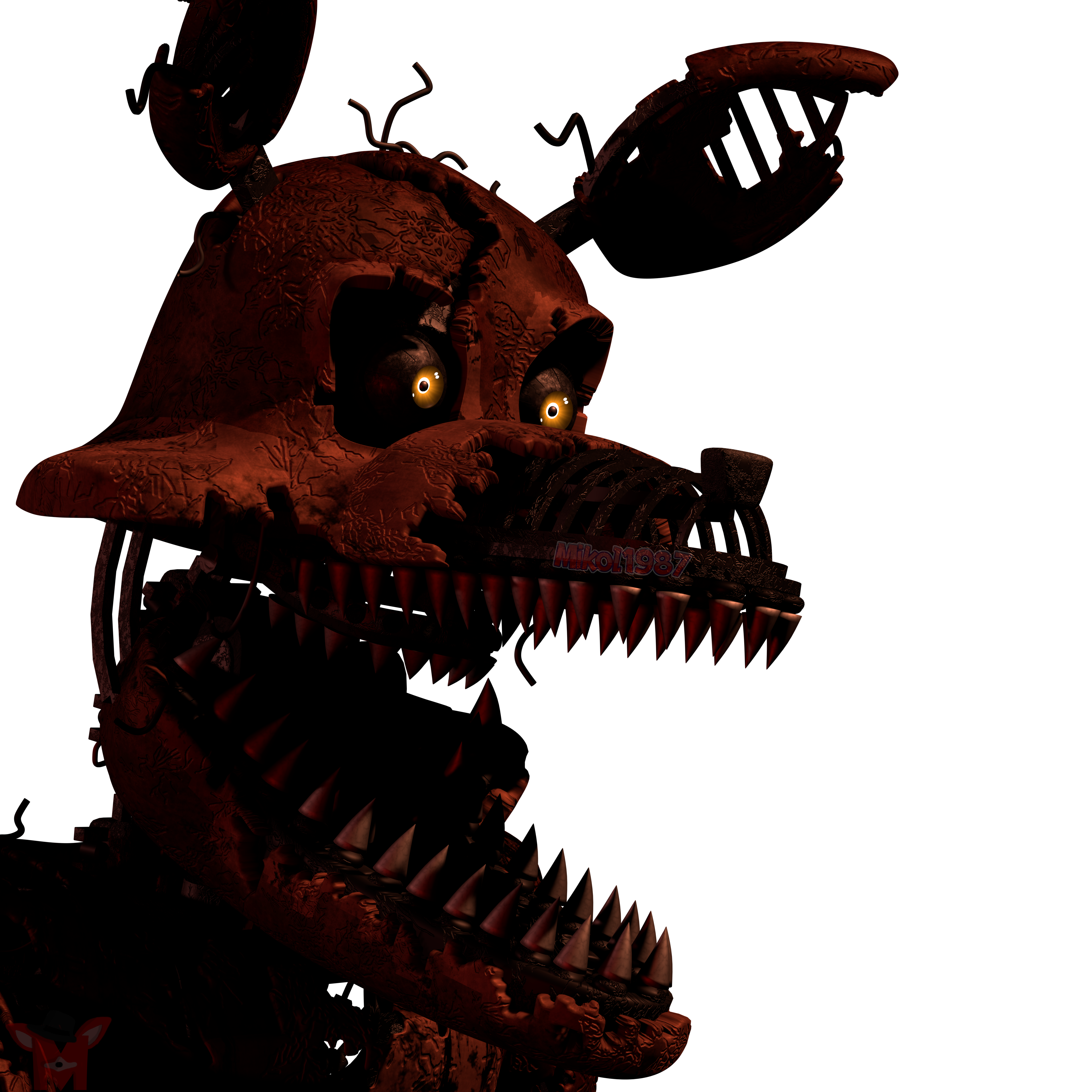 FNaF BLENDER: Withered Foxy by Mikol1987 on DeviantArt