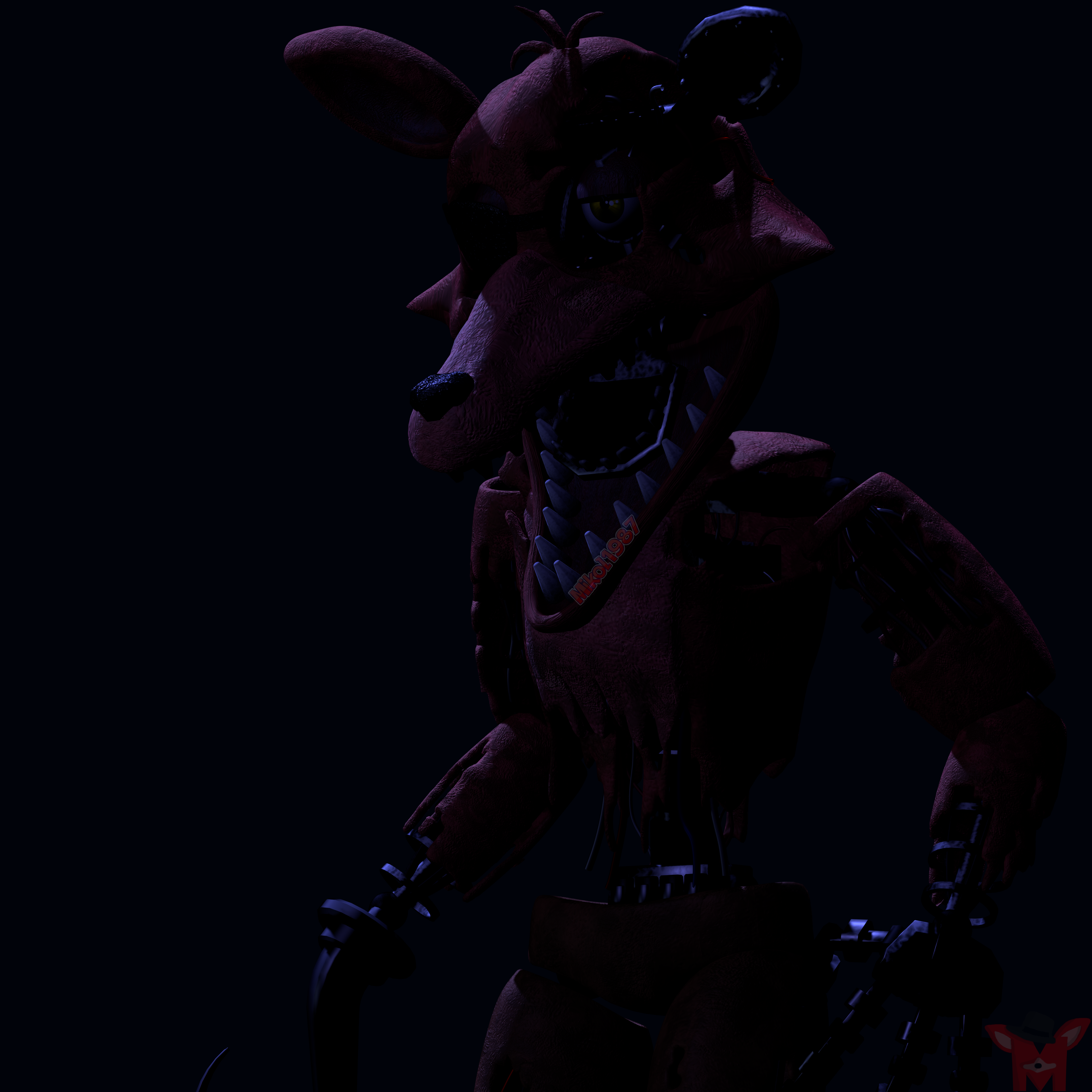 FNaF BLENDER: Withered Foxy by Mikol1987 on DeviantArt