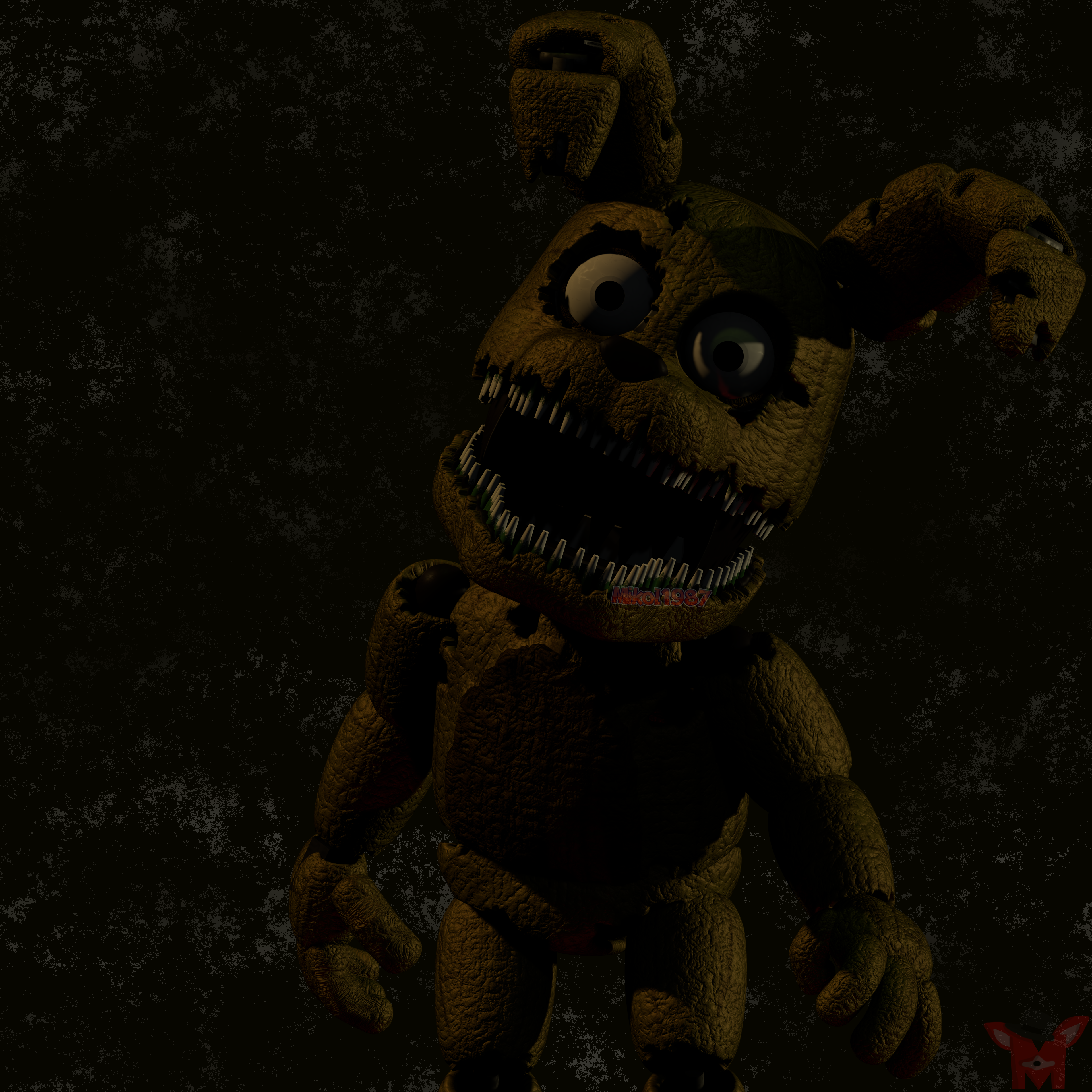 FNaF BLENDER: Nightmare Fredbear by Mikol1987 on DeviantArt