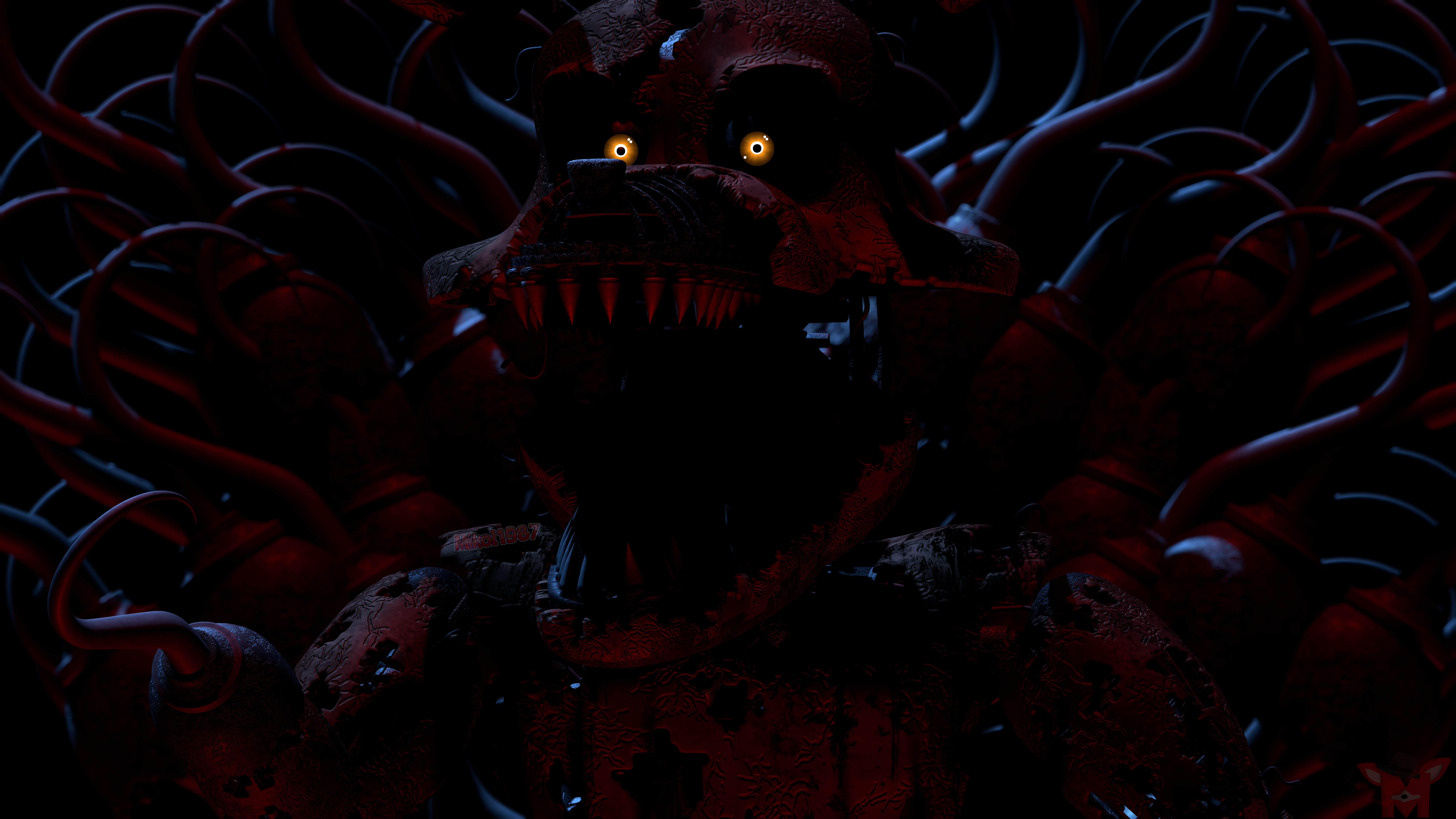 FNaF BLENDER: Withered Foxy by Mikol1987 on DeviantArt