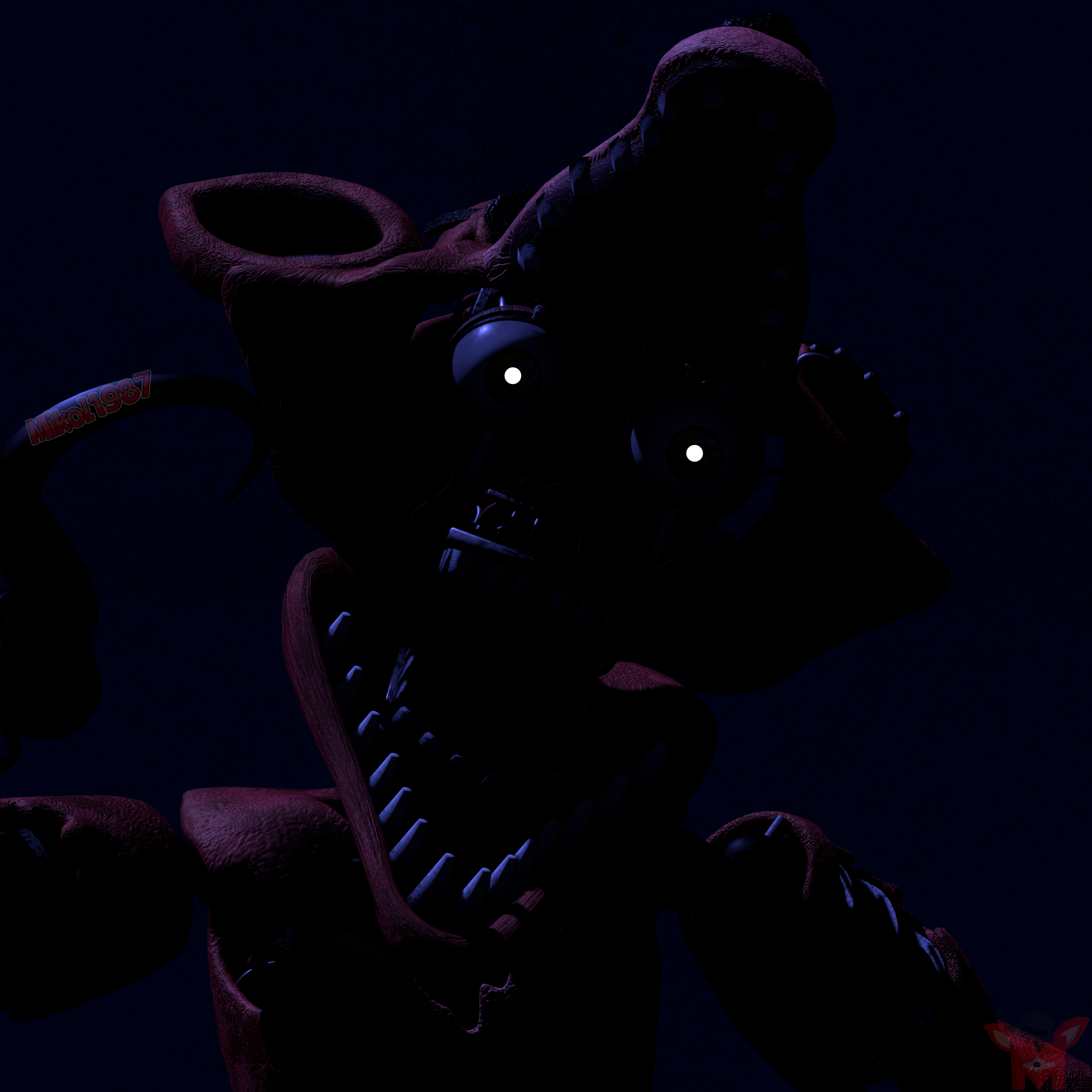 FNaF BLENDER: Withered Foxy by Mikol1987 on DeviantArt