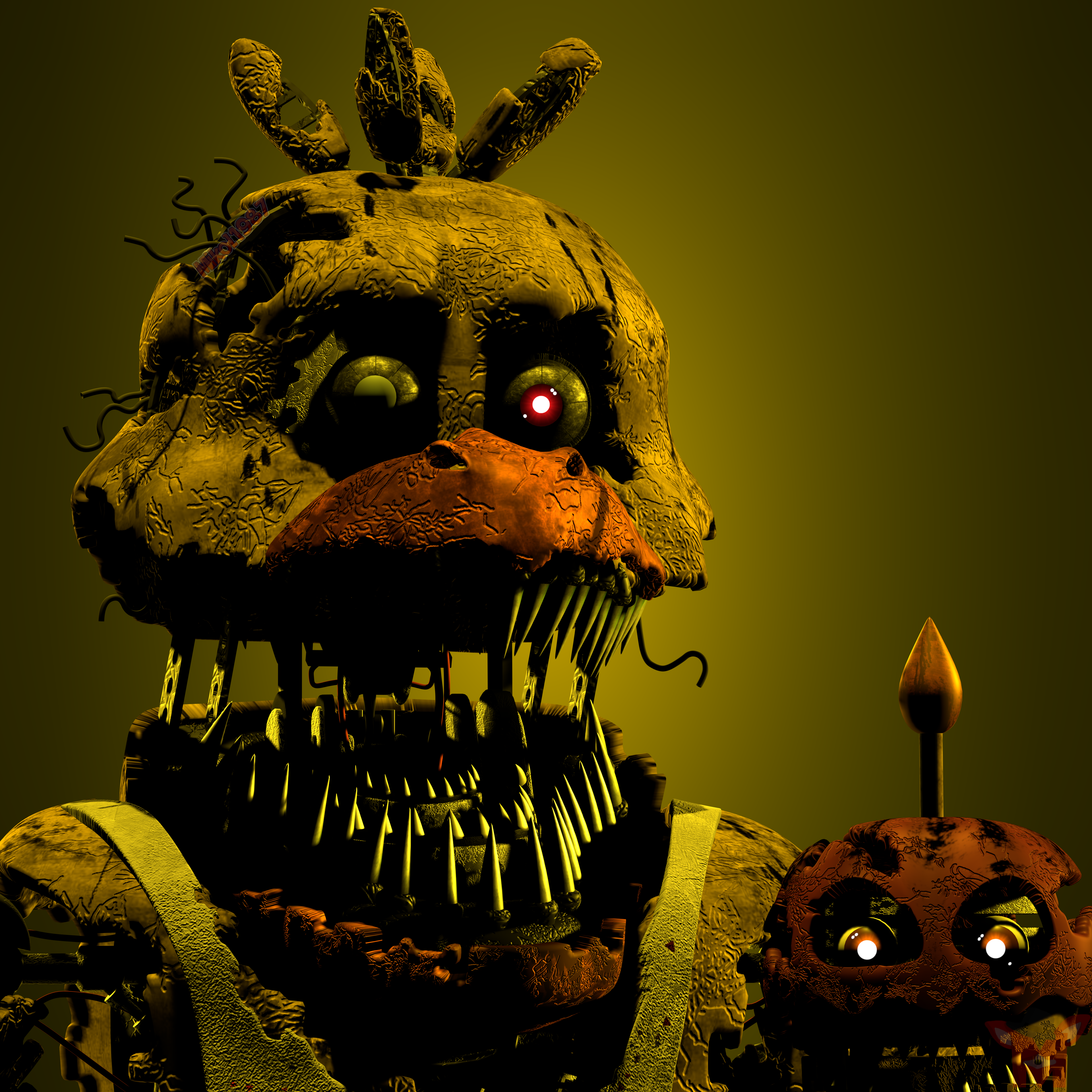 FNaF BLENDER: Nightmare Chica by Mikol1987 on DeviantArt