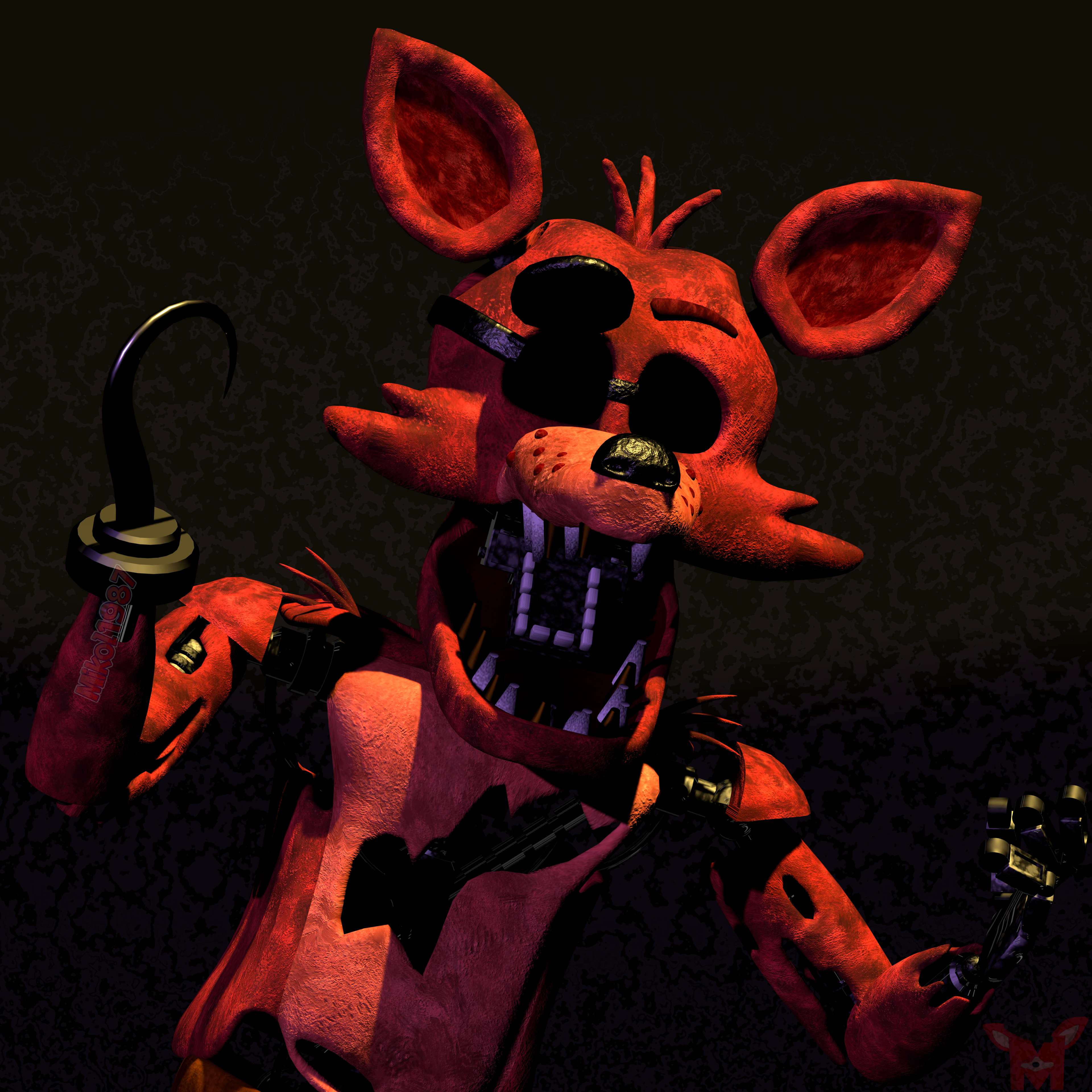 SFM FNAF) Withered Foxy Poster by MysticMCMFP on DeviantArt