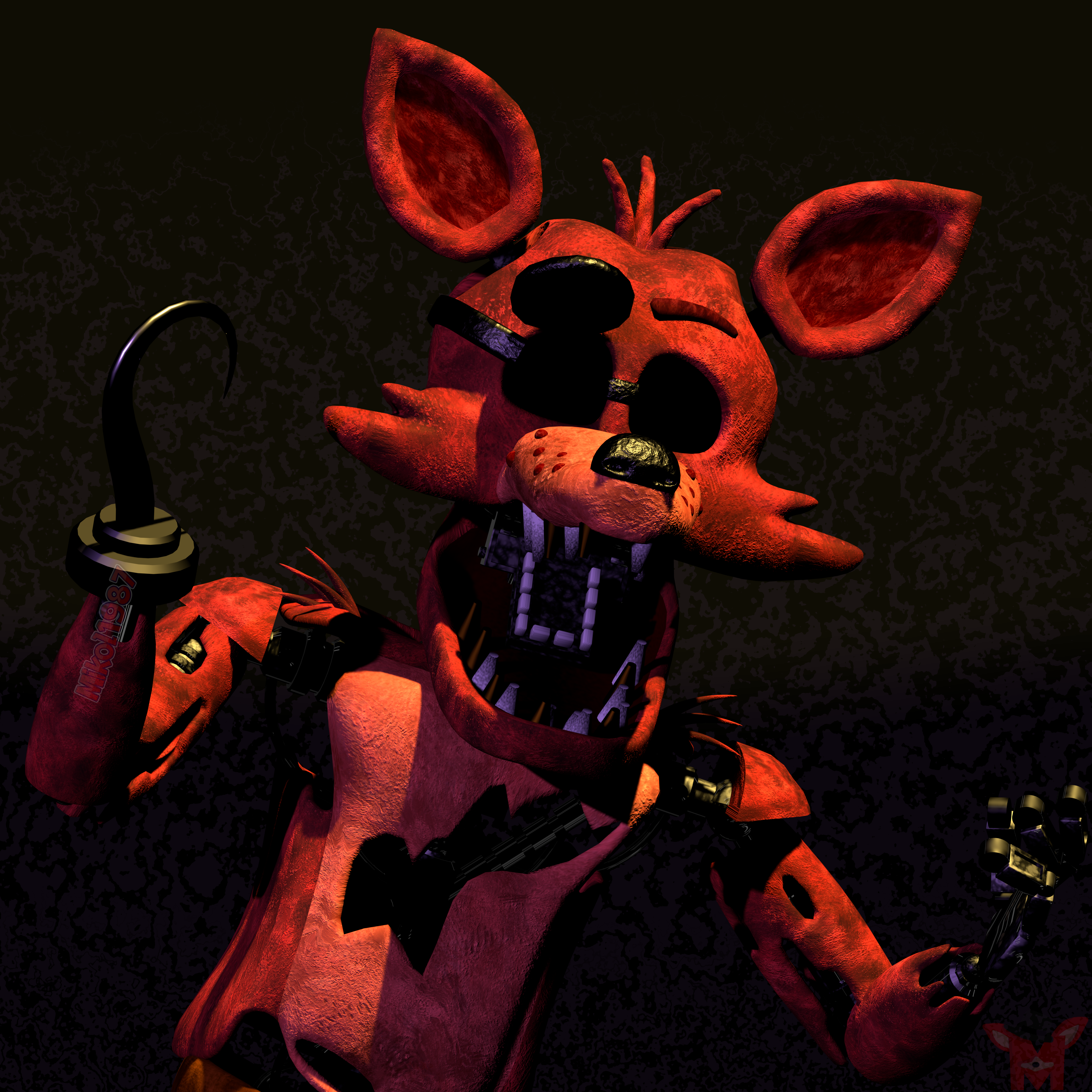 FNaF BLENDER: Withered Foxy by Mikol1987 on DeviantArt