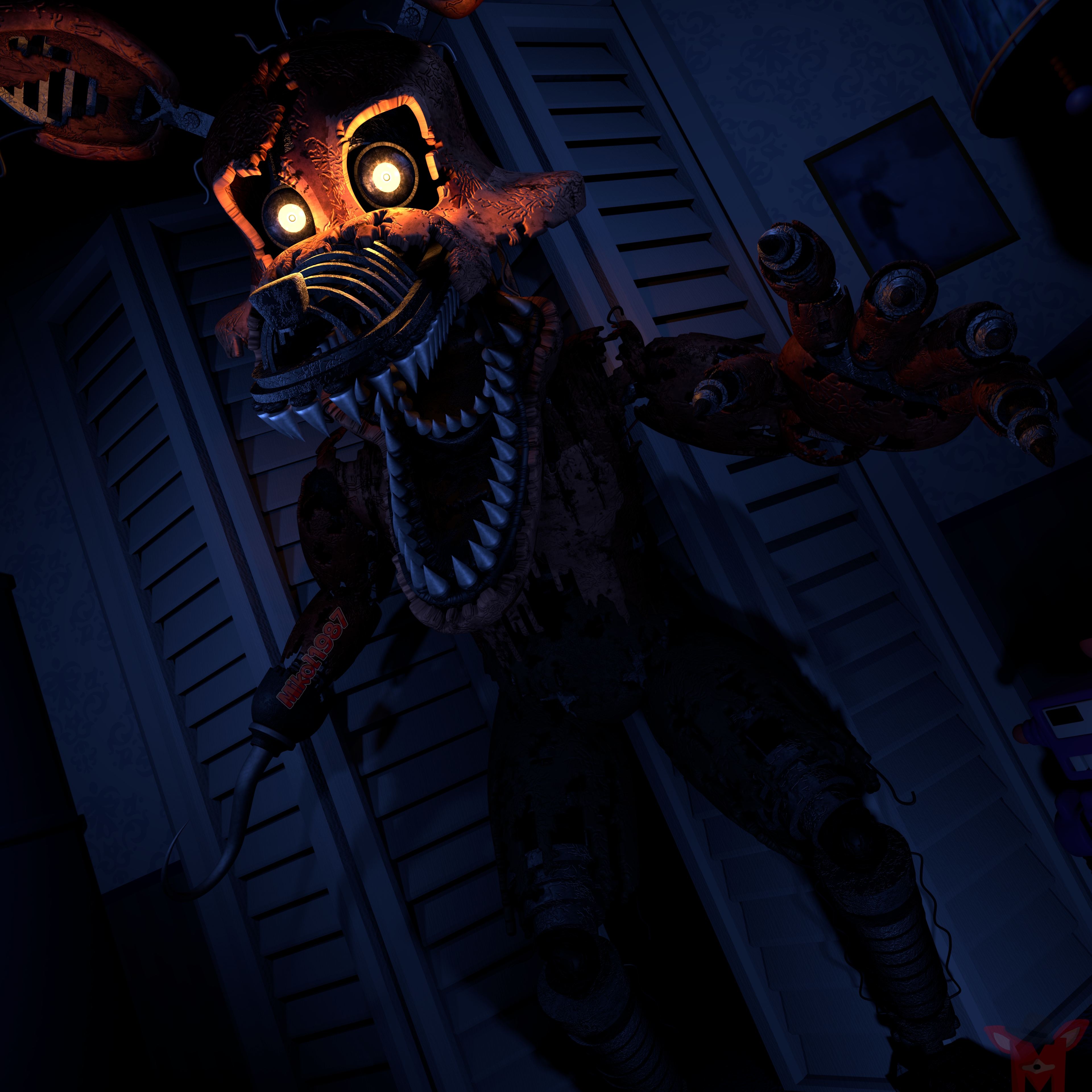 FNaF BLENDER: Withered Foxy by Mikol1987 on DeviantArt