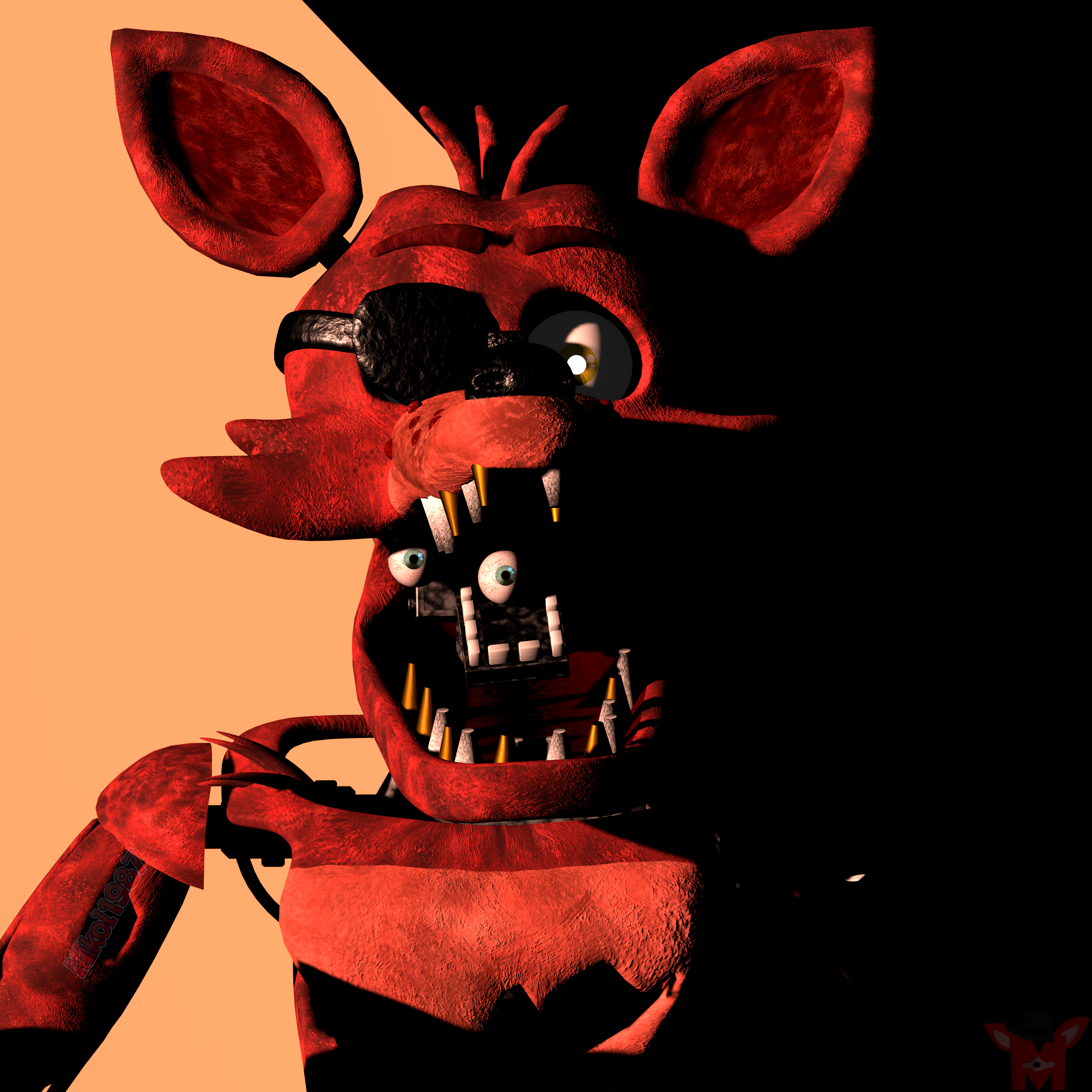 Blender/FNAF] FNAF 1 Freddy icon recreation v3 by RazvanAndrei123 on  DeviantArt